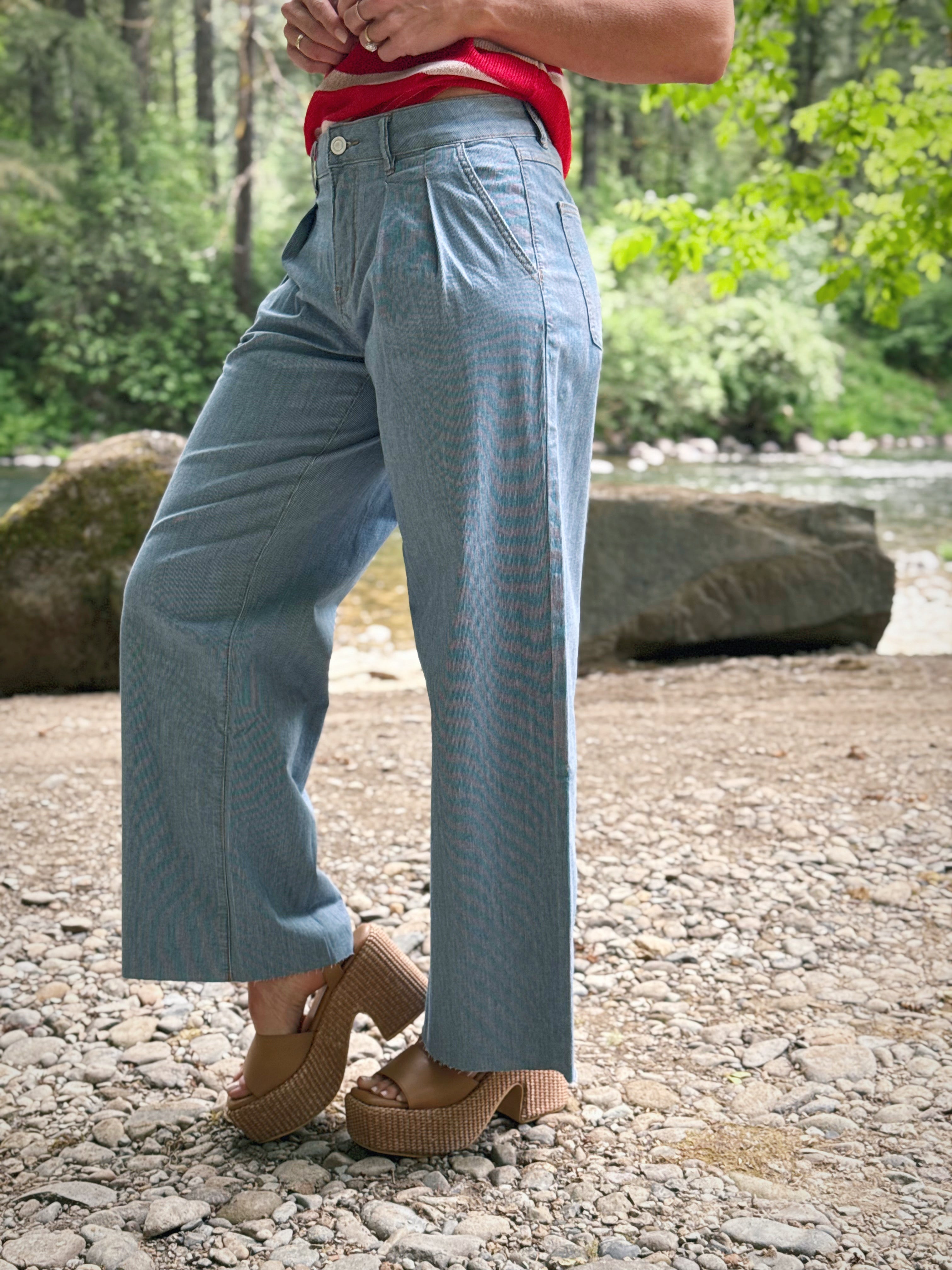 [TRIBAL] Rhodes Trouser - BAJA BLUE - willows clothing TROUSERS