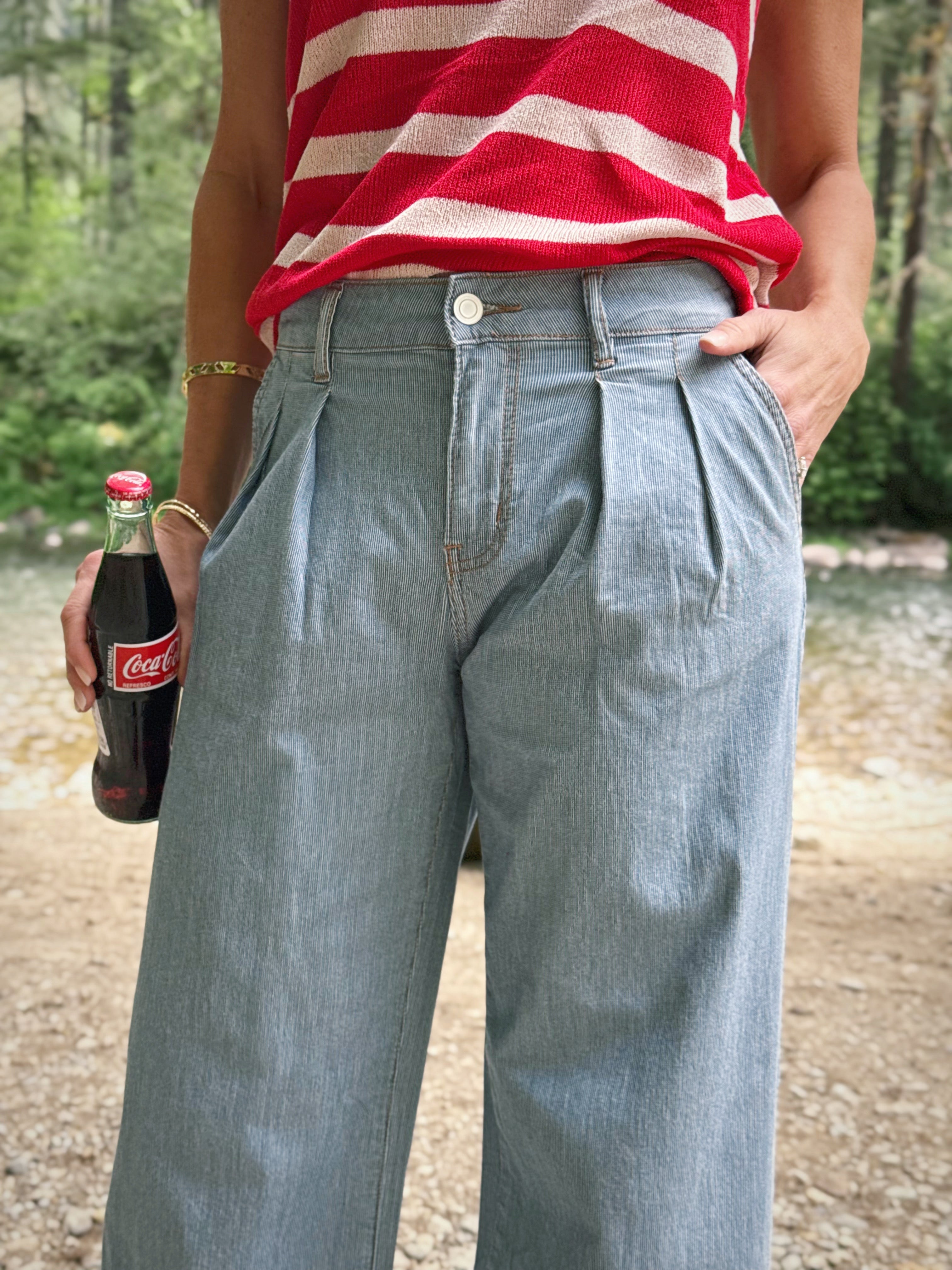 [TRIBAL] Rhodes Trouser - BAJA BLUE - willows clothing TROUSERS