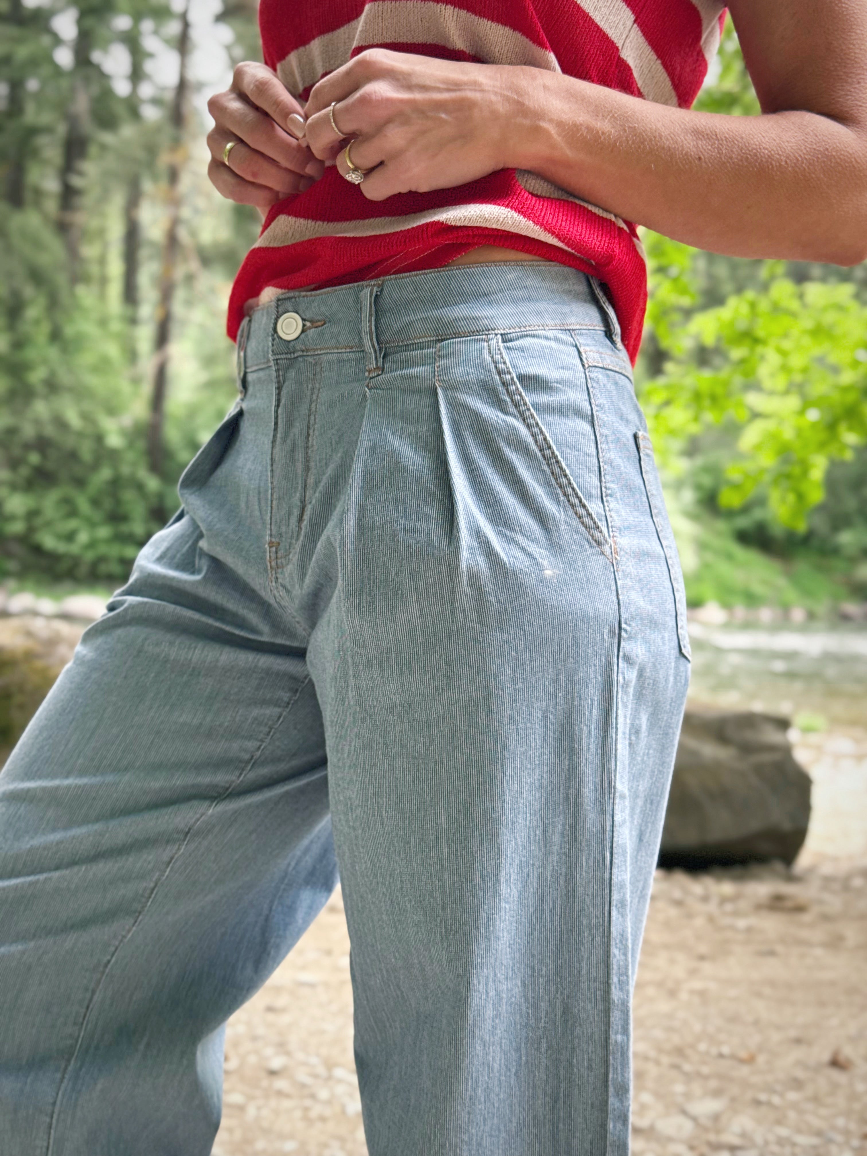 [TRIBAL] Rhodes Trouser - BAJA BLUE - willows clothing TROUSERS