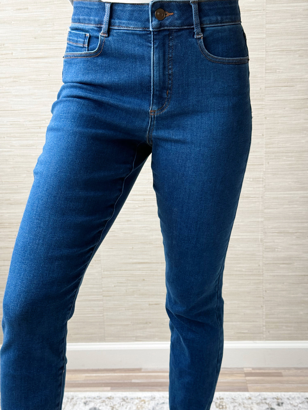 [TRIBAL] Sophia Slim Ankle Jean - FADED BLUE - willows clothing ANKLE