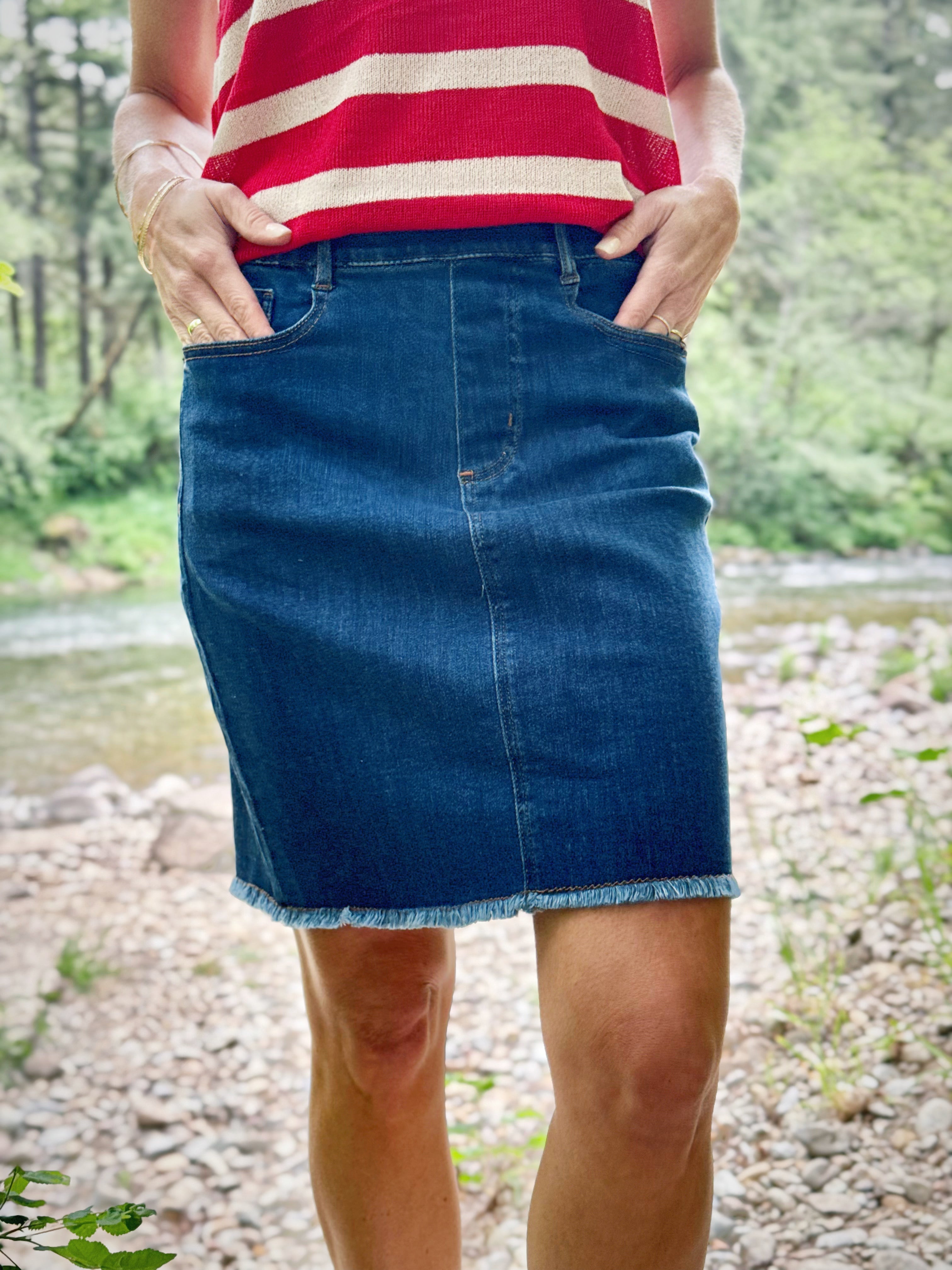 [TRIBAL] Ziva Skirt - FADEDBLUE - willows clothing short skirt