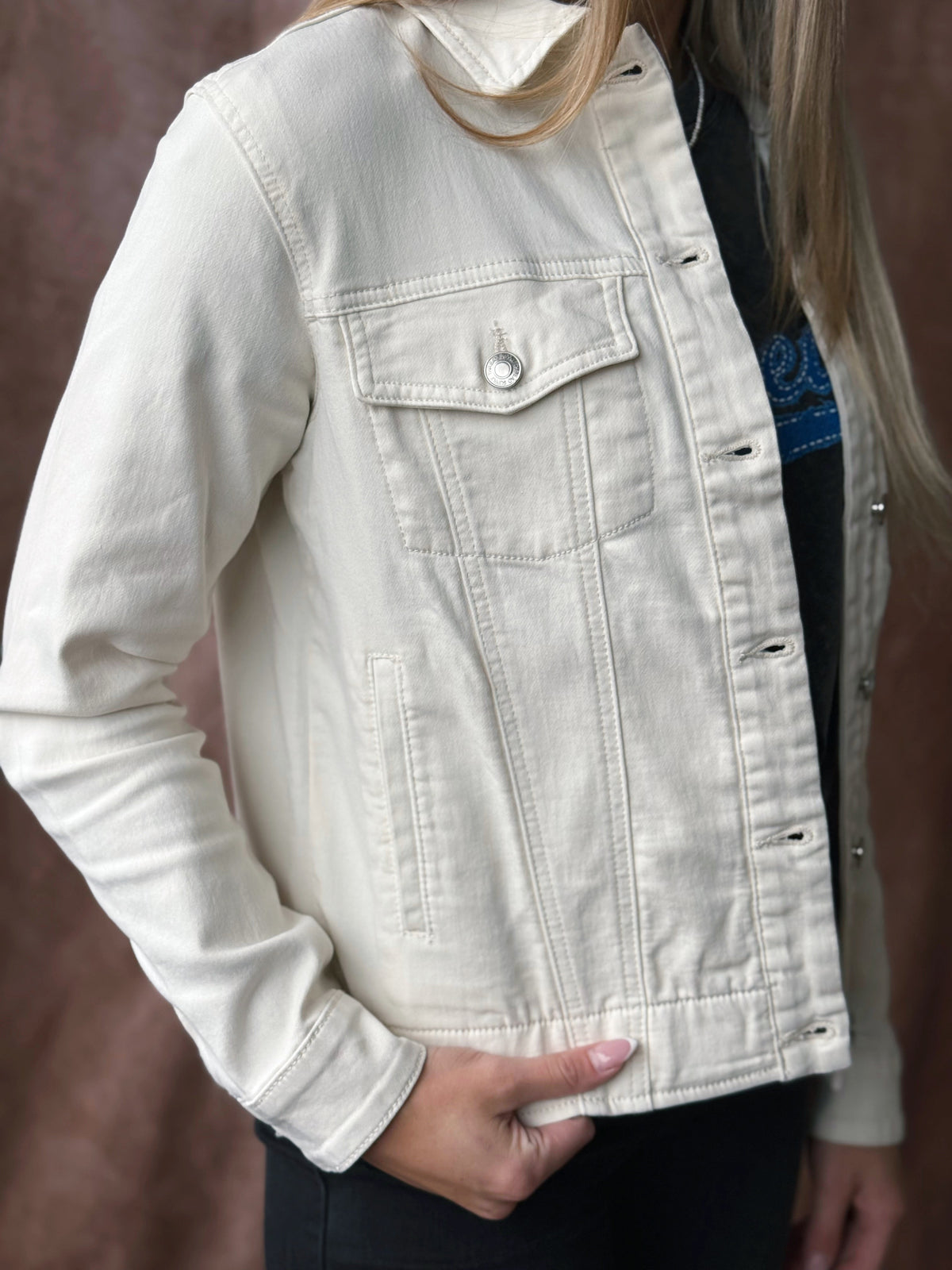 Tyler Jacket - ECRU - willows clothing JACKET