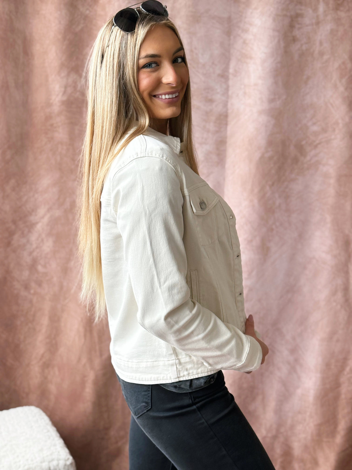 Tyler Jacket - ECRU - willows clothing JACKET