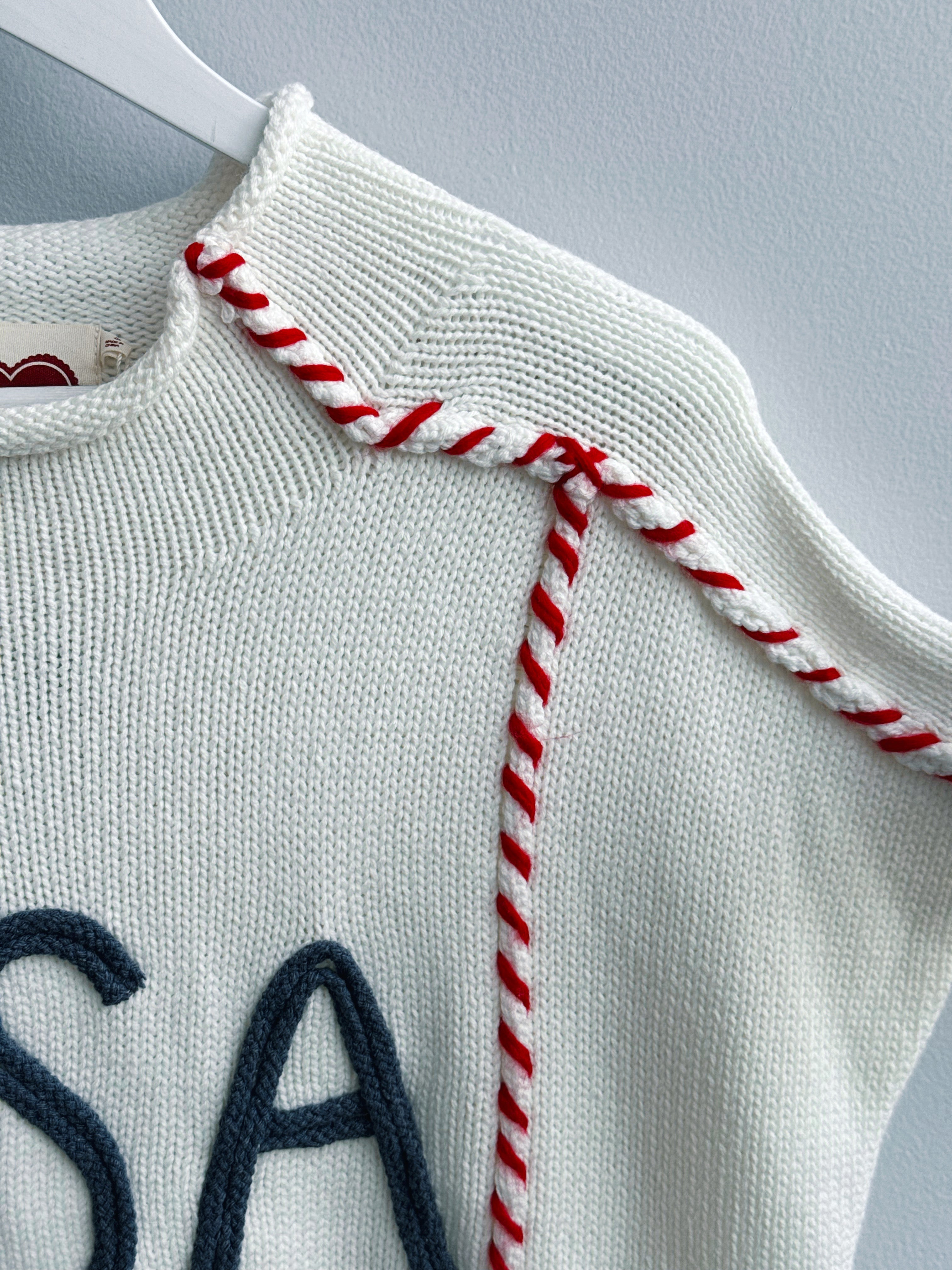 USA Rope Sweater - IVORY - willows clothing SWEATER