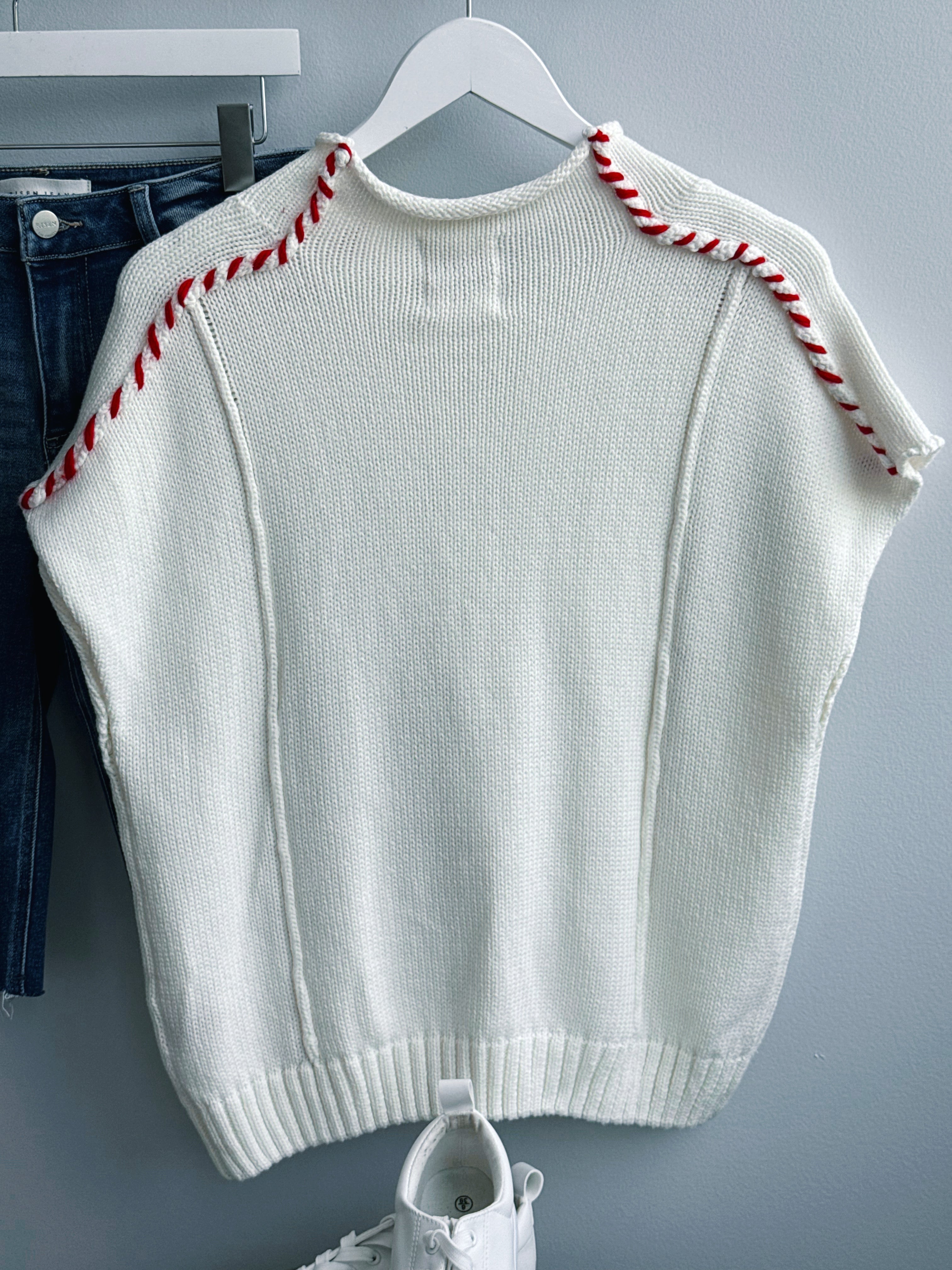USA Rope Sweater - IVORY - willows clothing SWEATER