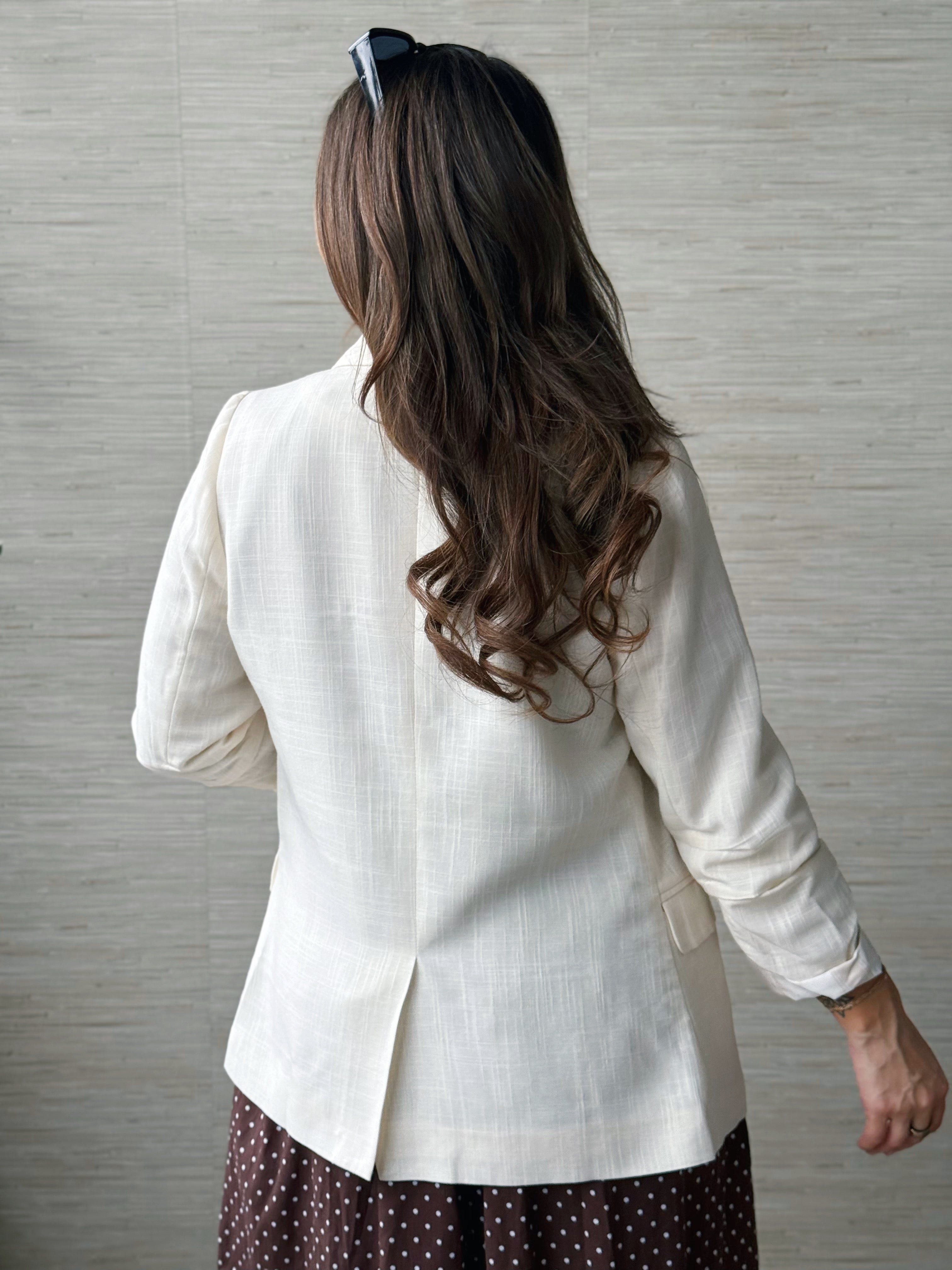 Val Blazer - ECRU - willows clothing BLAZER