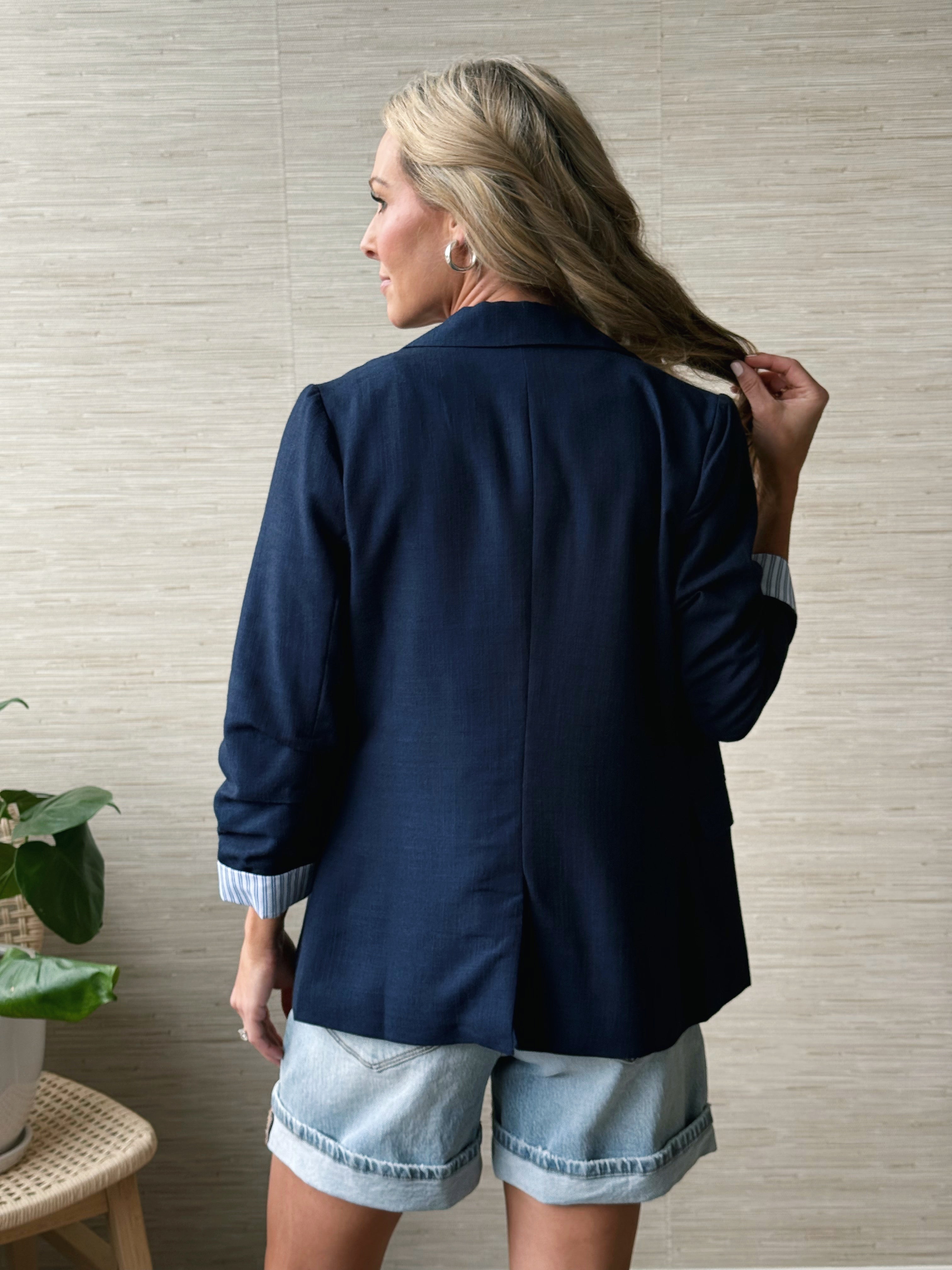 Val Blazer - NAVY - willows clothing BLAZER