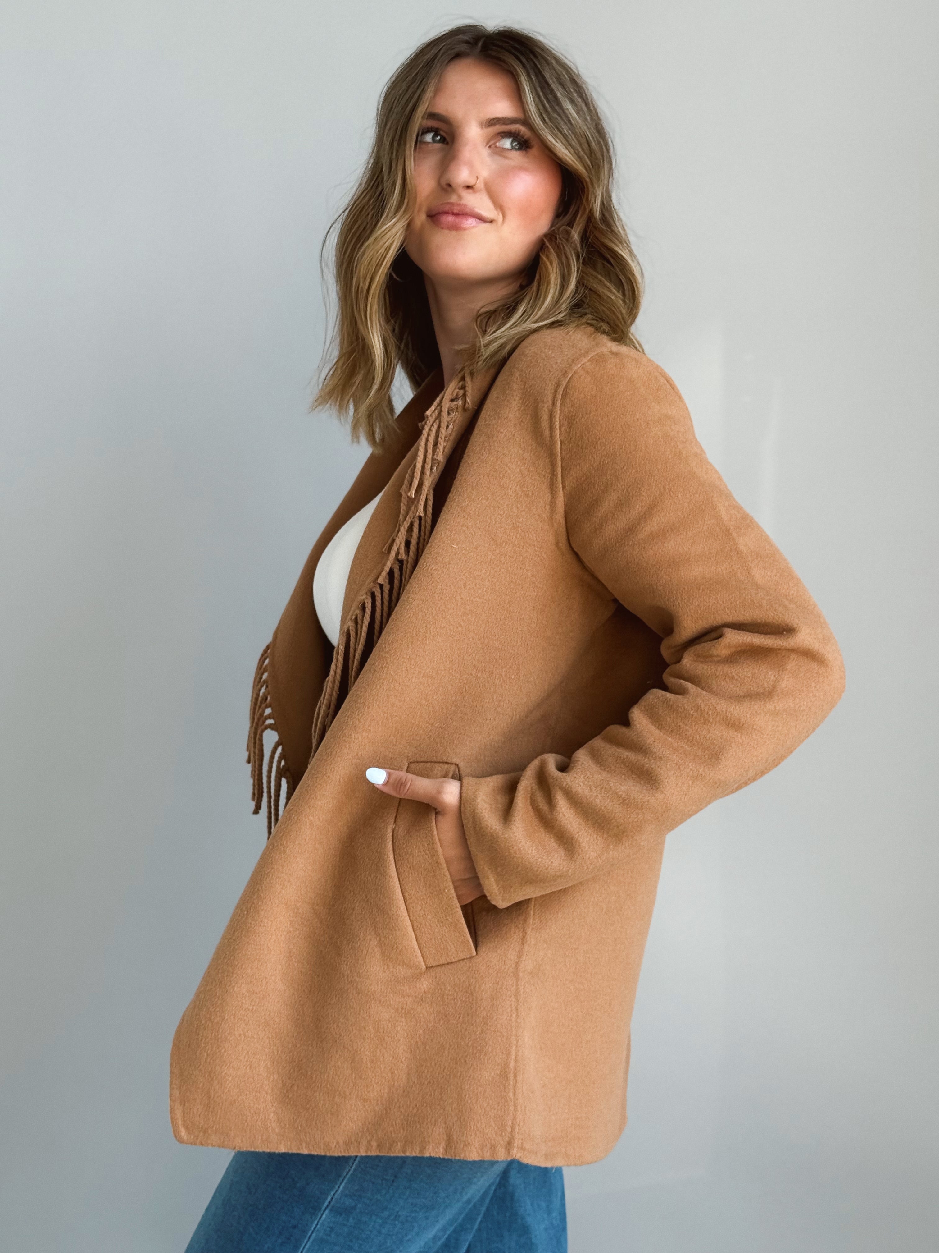 Ventura Jacket - CAMEL - willows clothing JACKET