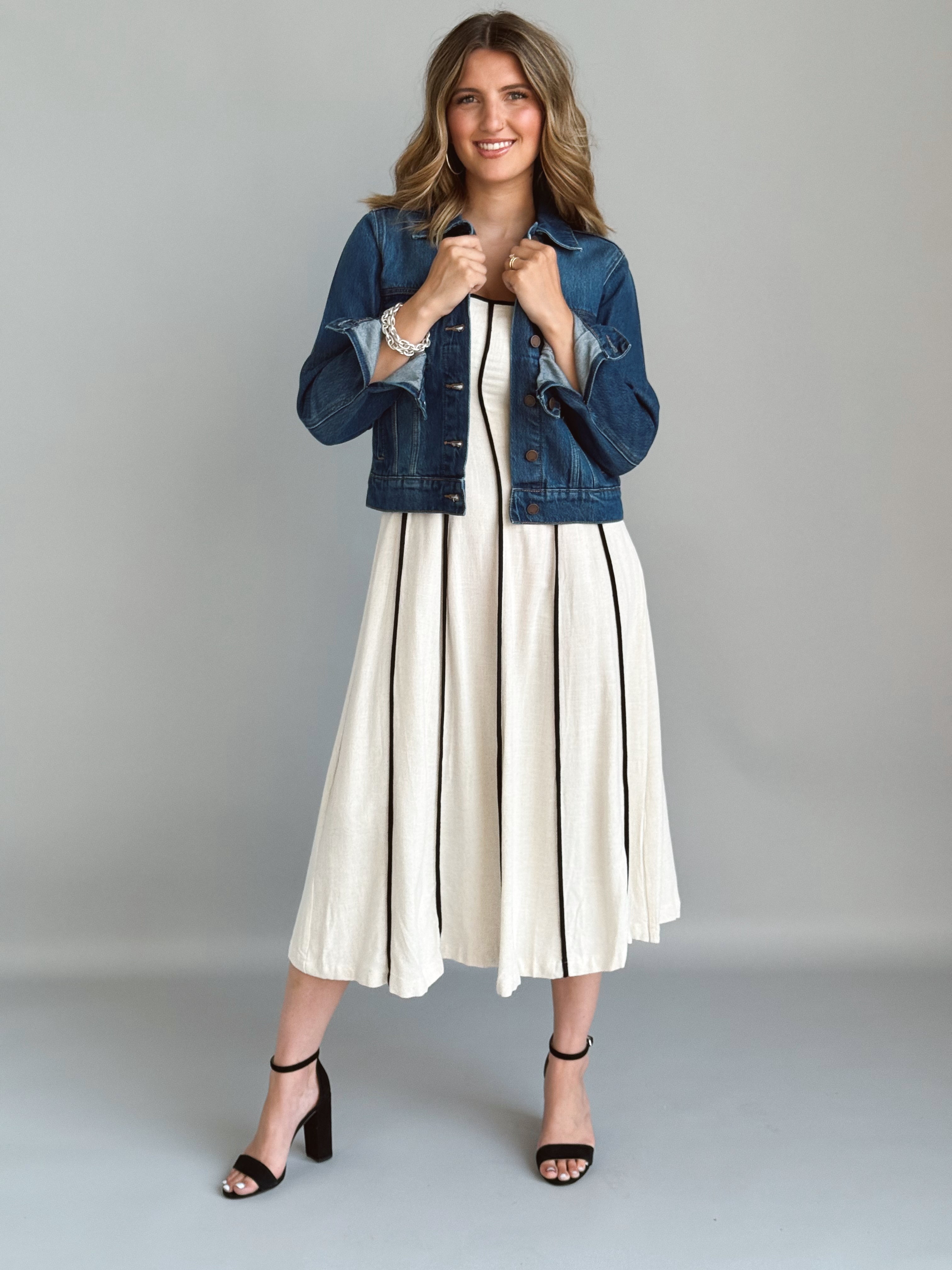 Verona Dress - NATURAL - willows clothing MIDI DRESS
