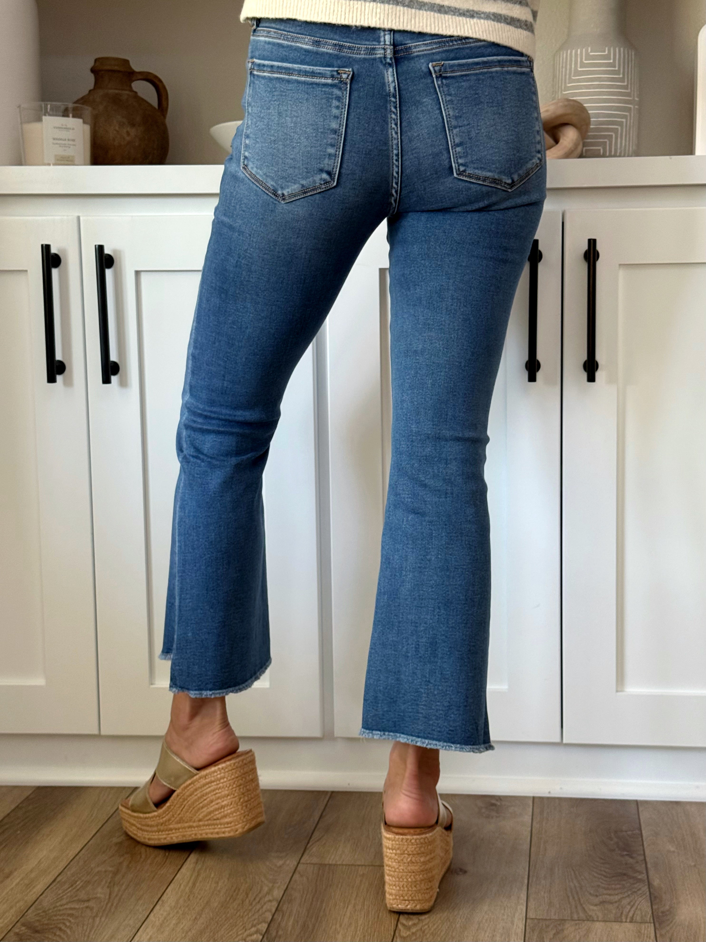 [VERVET] Alison Jean - MARINE - willows clothing CROP JEAN