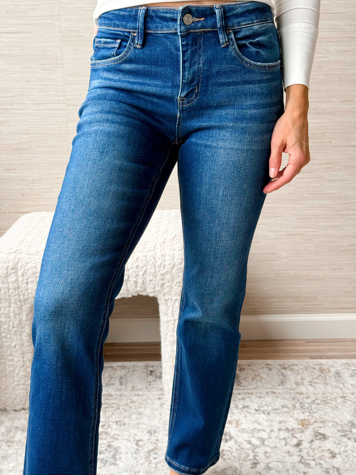 [VERVET] Amber Straight Jean - AURA - willows clothing Straight Leg