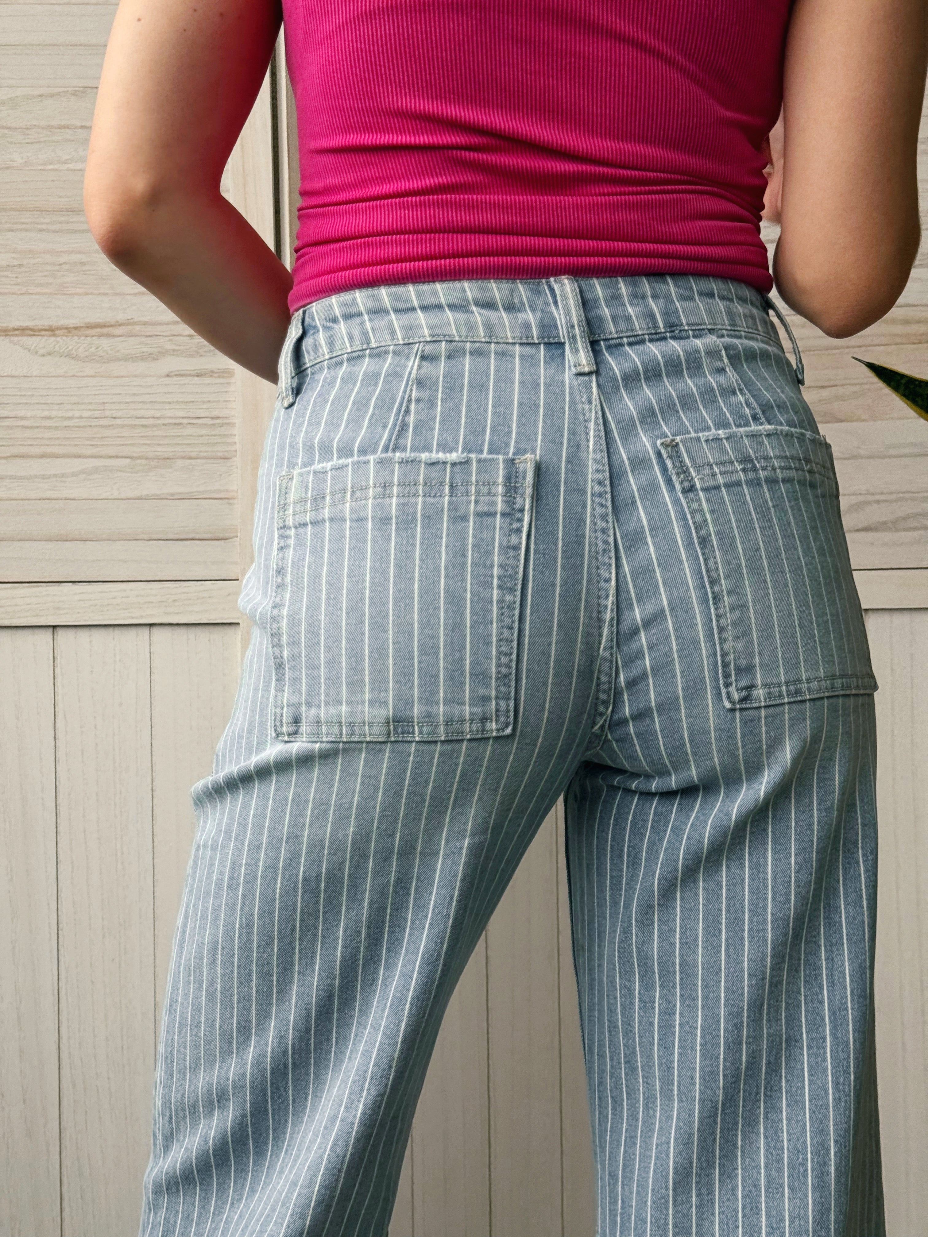 [VERVET] Lillis Jean - STRIPE - willows clothing BARREL JEAN