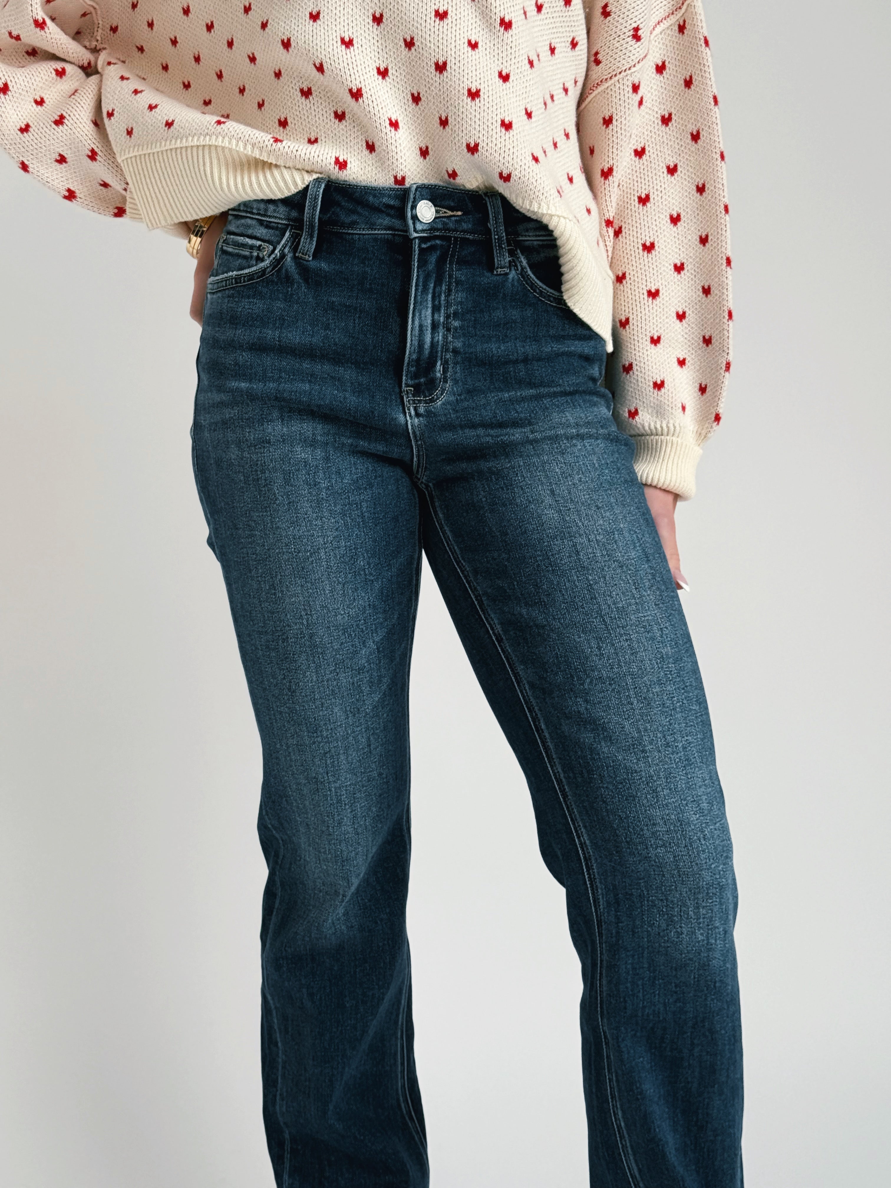 [VERVET] Victoria Jean - DARK - willows clothing Straight Leg