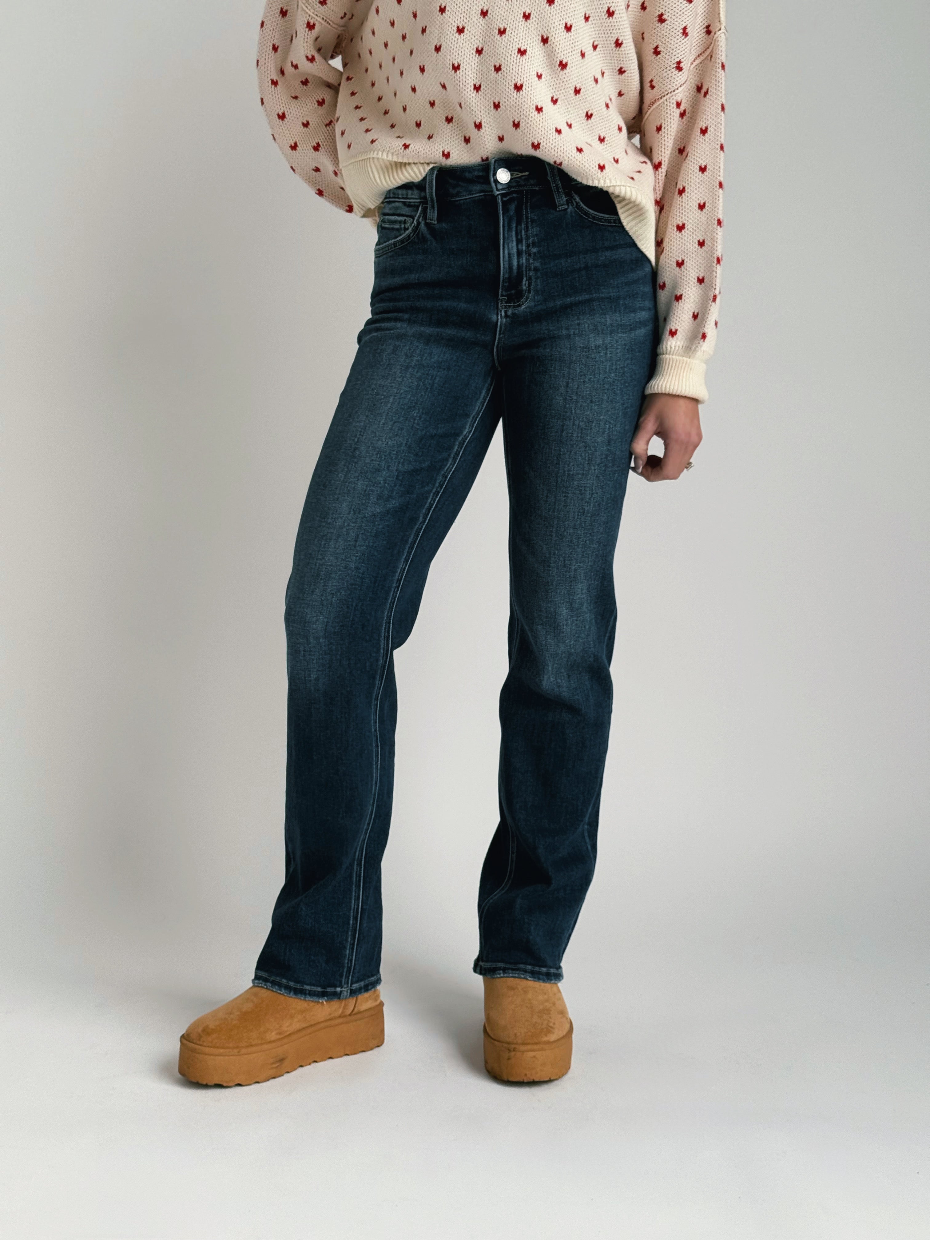 [VERVET] Victoria Jean - DARK - willows clothing Straight Leg