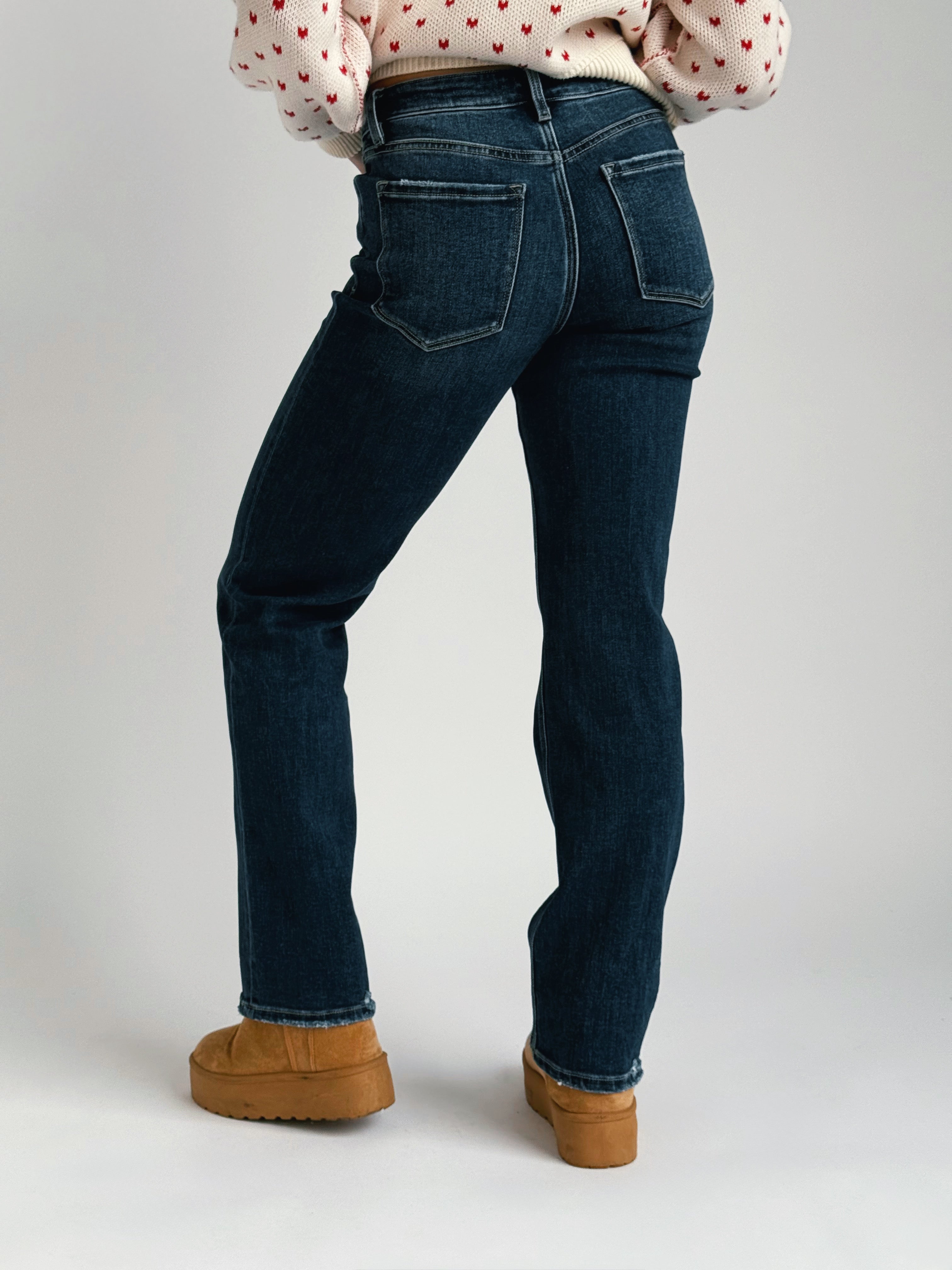 [VERVET] Victoria Jean - DARK - willows clothing Straight Leg