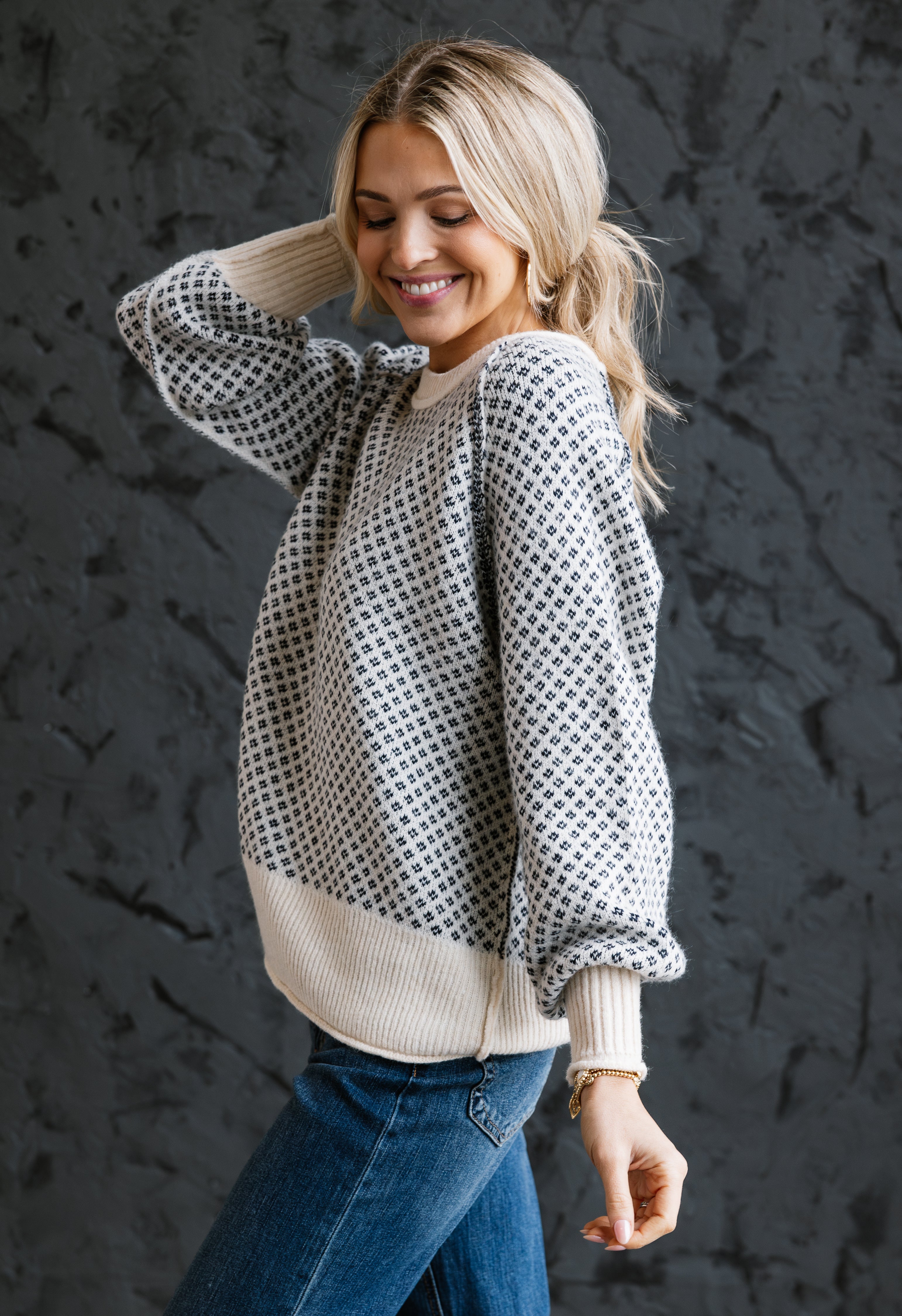 Viola Sweater - CREAM - willows clothing SWEATER