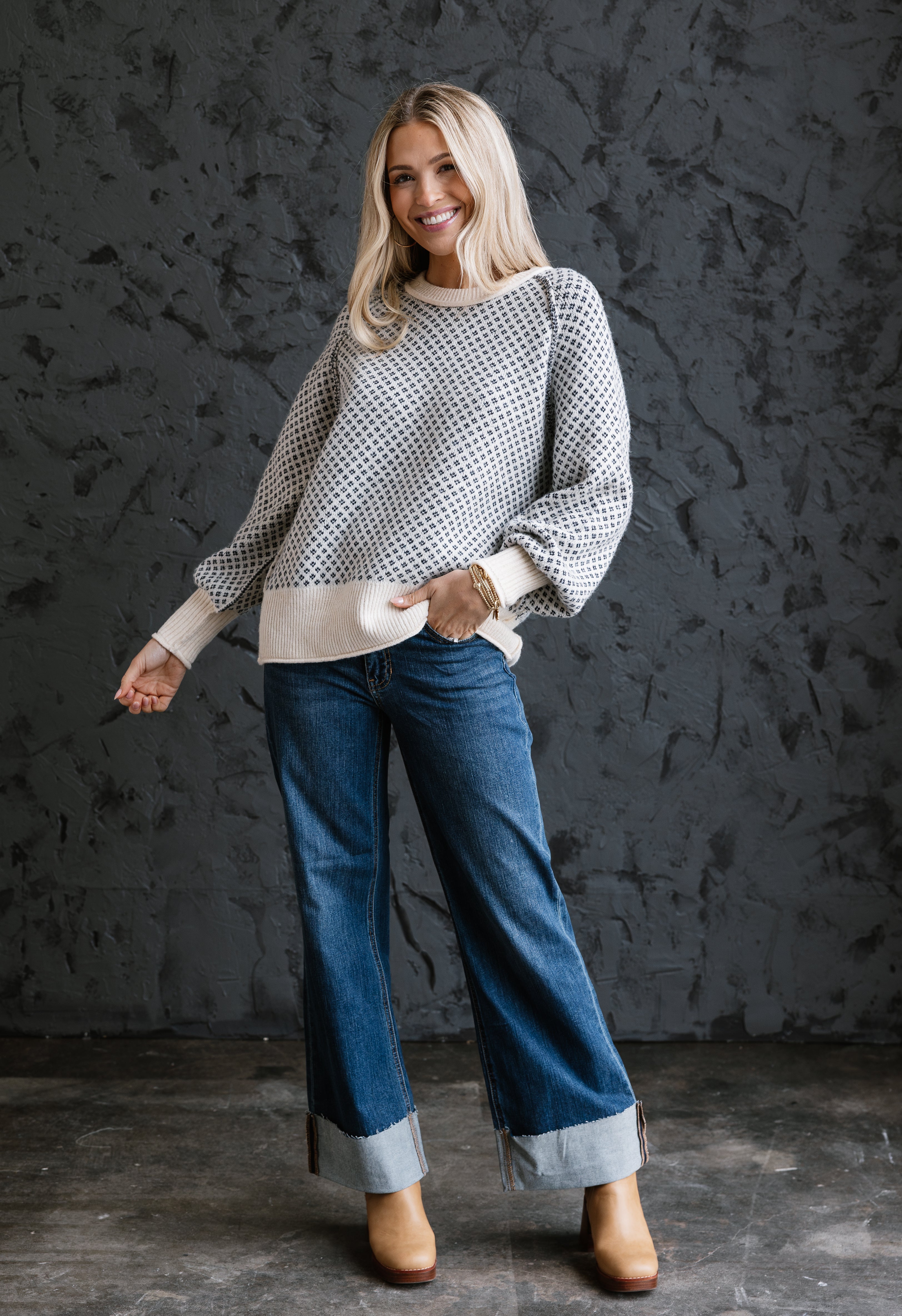 Viola Sweater - CREAM - willows clothing SWEATER