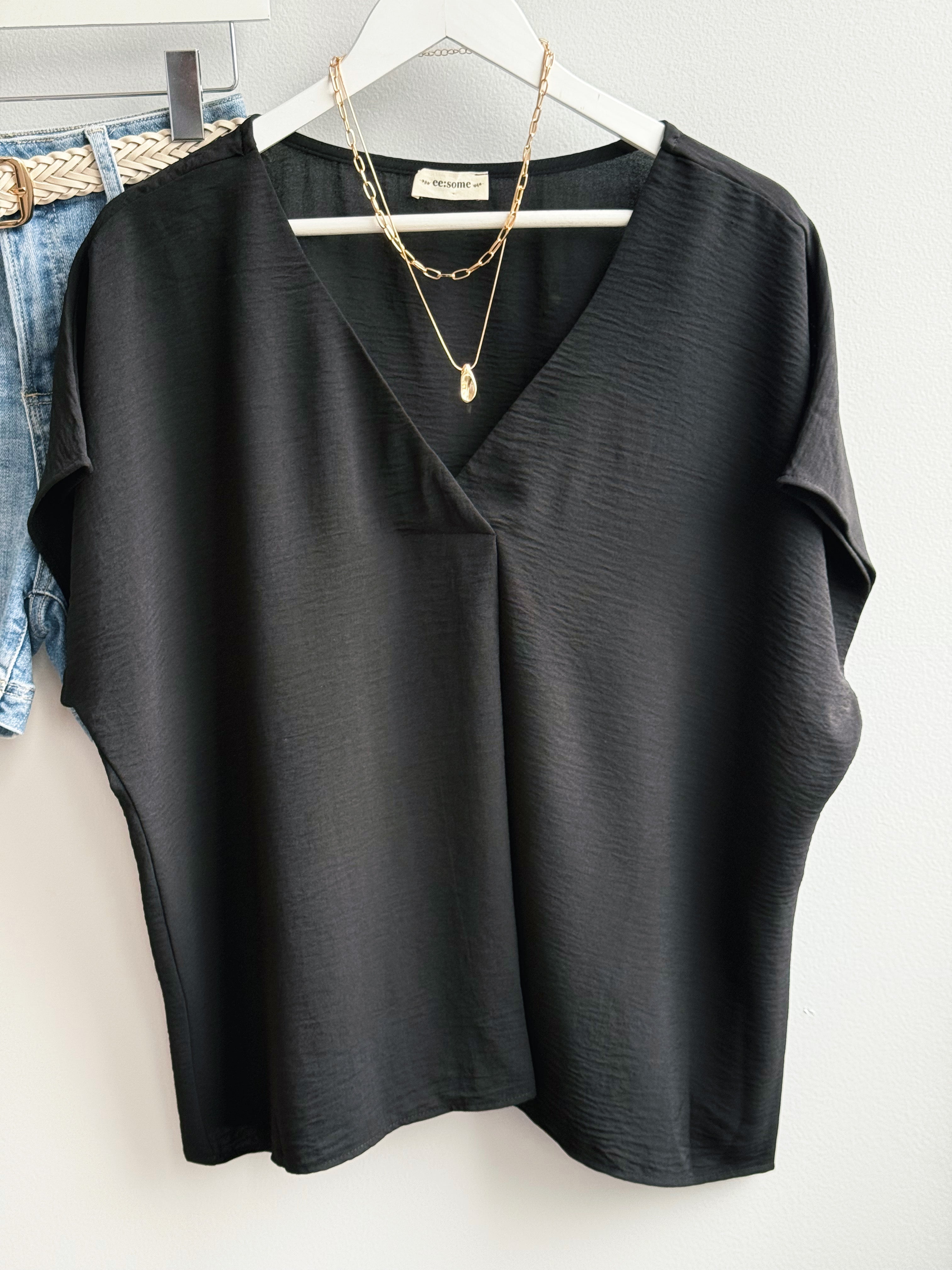 Wendy Blouse - BLACK - willows clothing BLOUSE