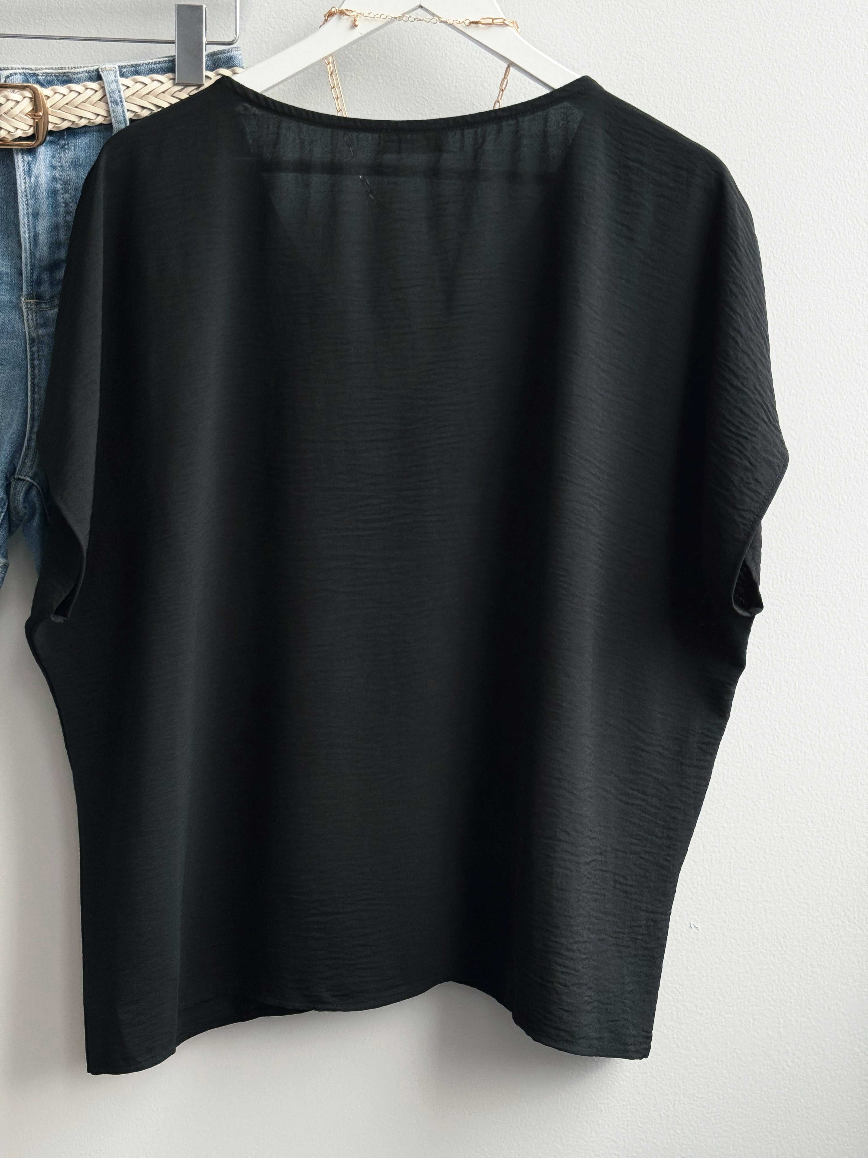 Wendy Blouse - BLACK - willows clothing BLOUSE