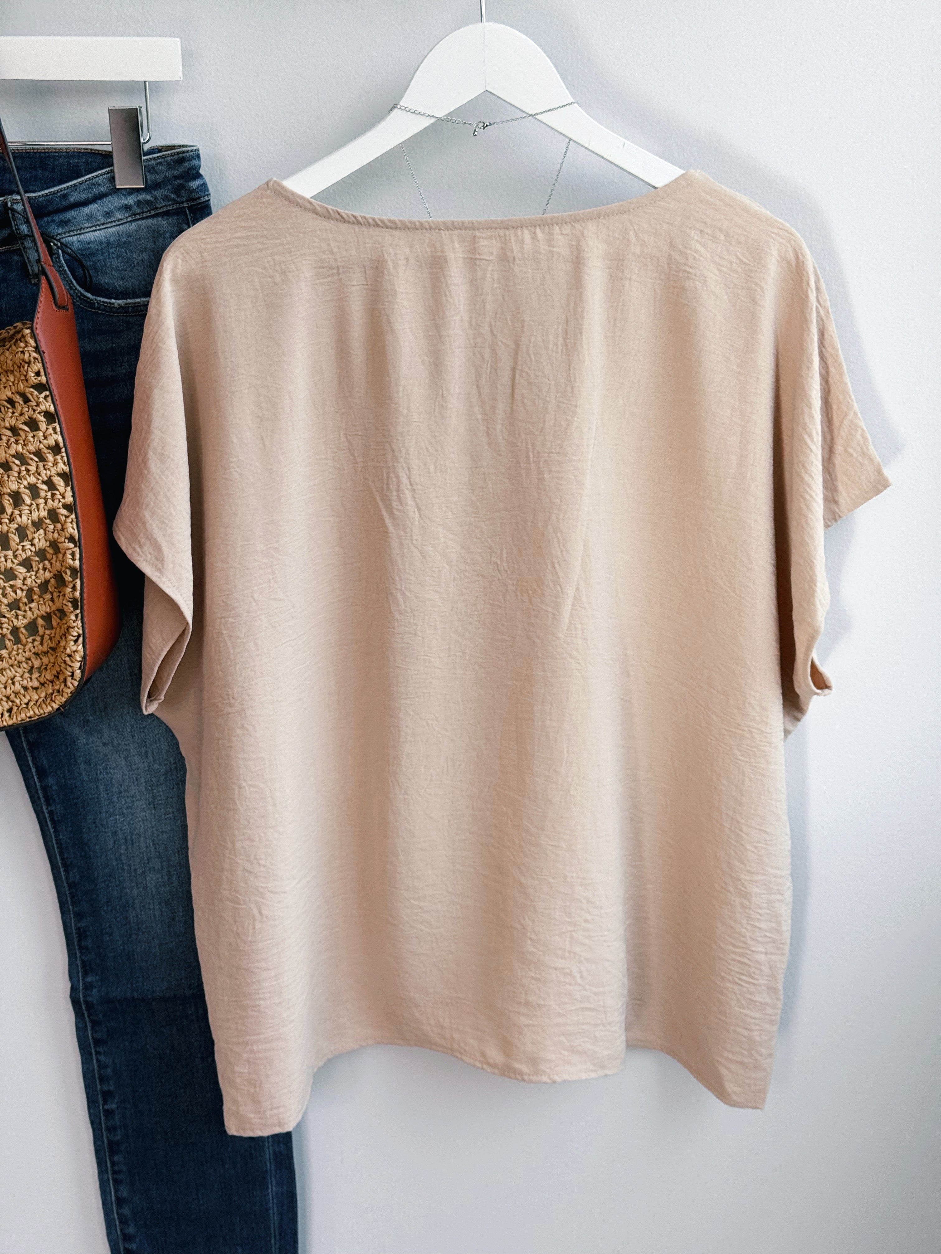 Wendy Blouse - TAUPE - willows clothing BLOUSE