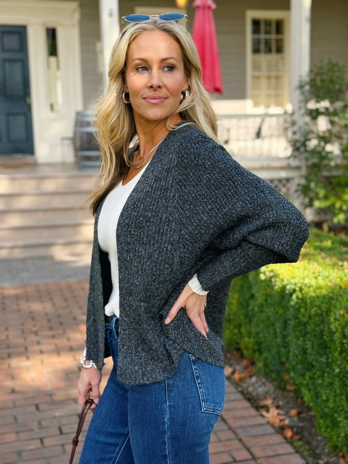 Westmont Cardigan - CHARCOAL - willows clothing Cardigan