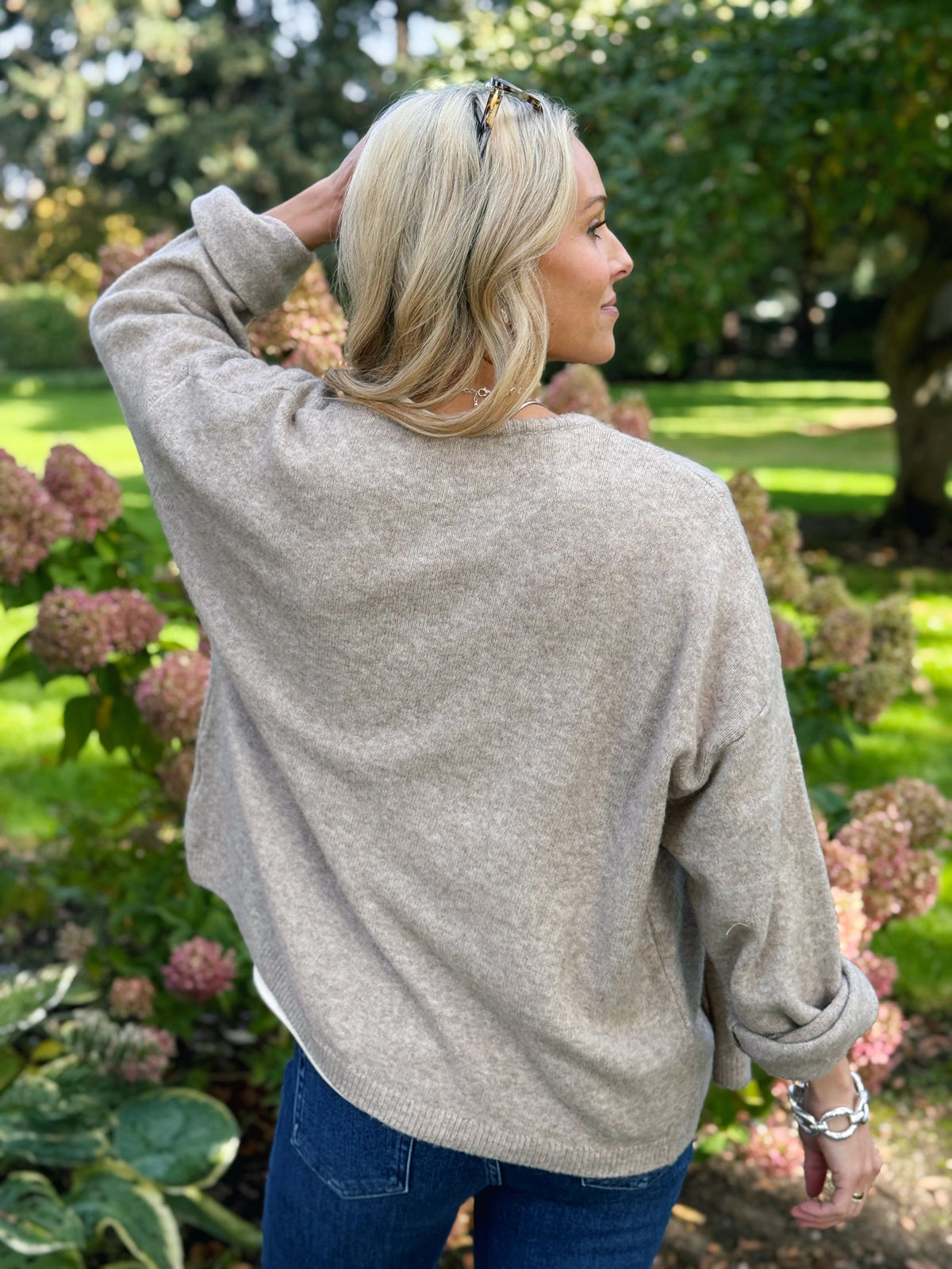 Where Did The Time Go Cardigan - KHAKI - willows clothing Cardigan