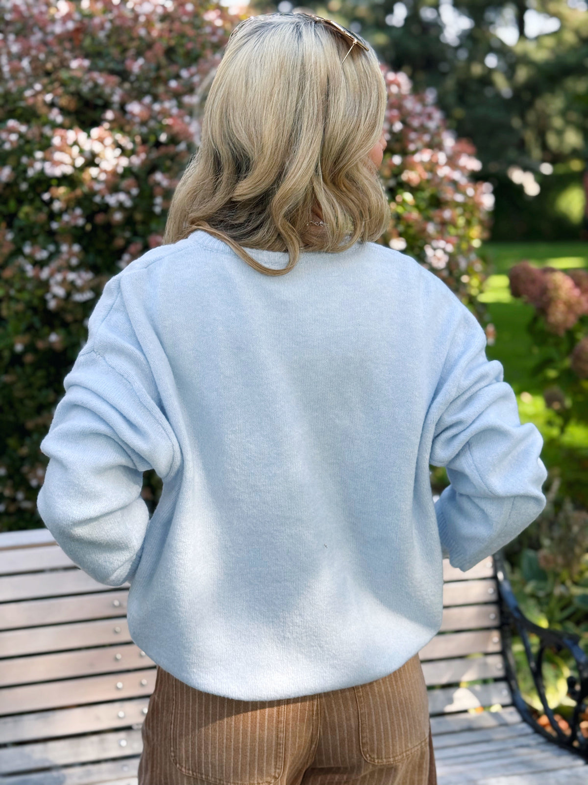 Where Did The Time Go Sweater - ICY BLUE - willows clothing Cardigan