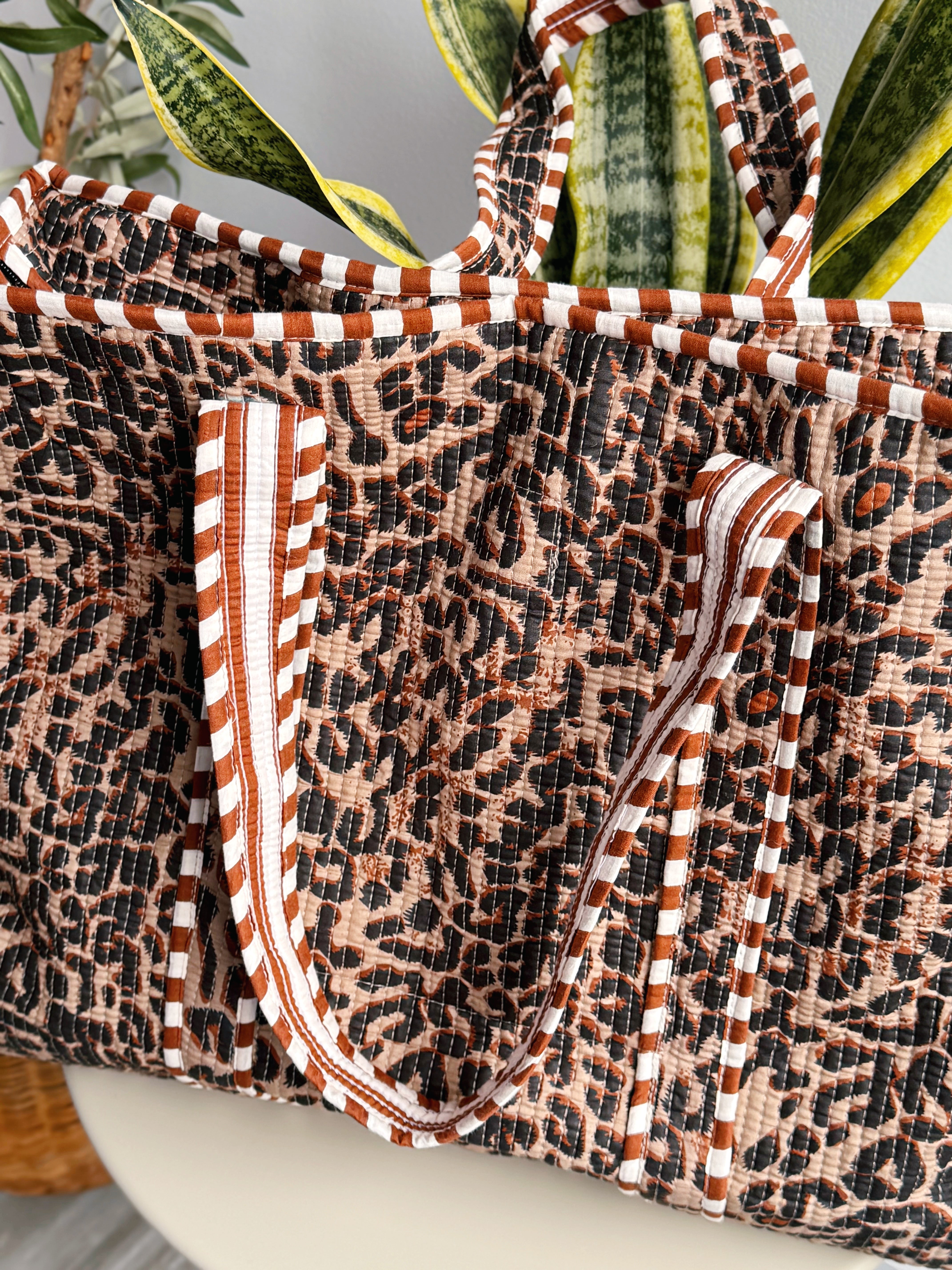 Wild Thing Leopard Print Tote Bag - willows clothing TOTE