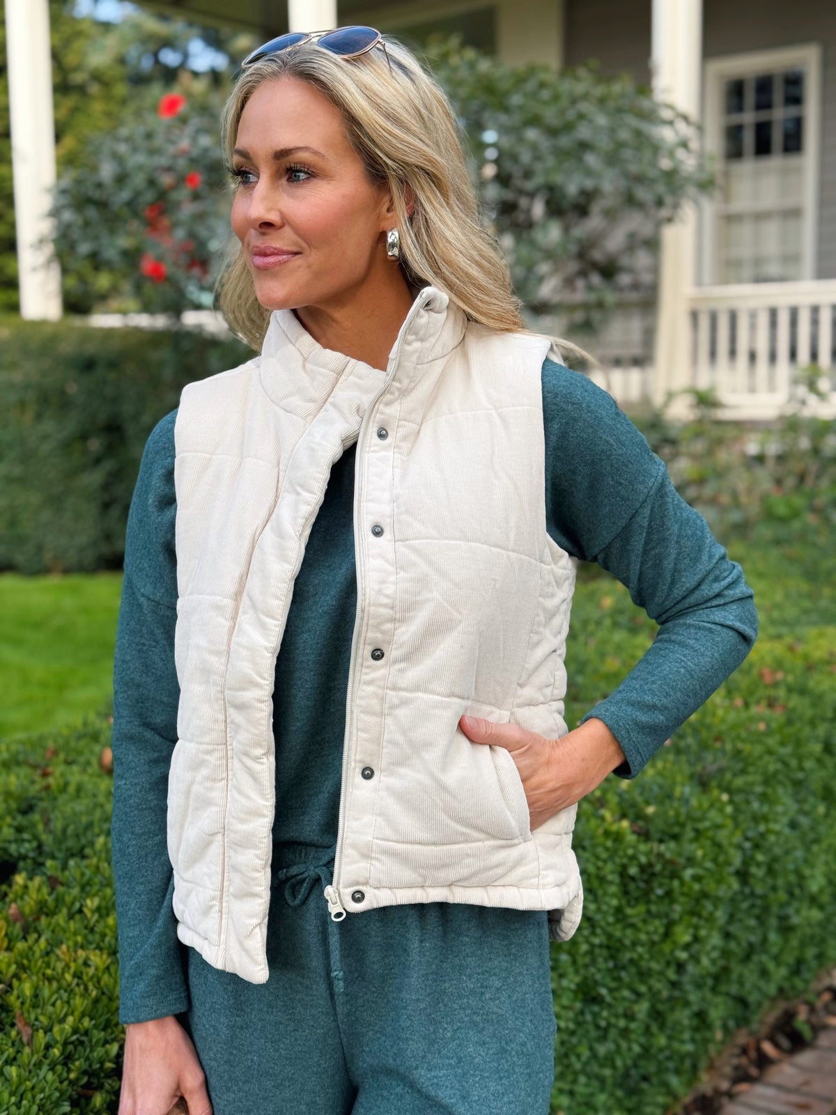 Willows Girl Vest - ECRU - willows clothing VEST