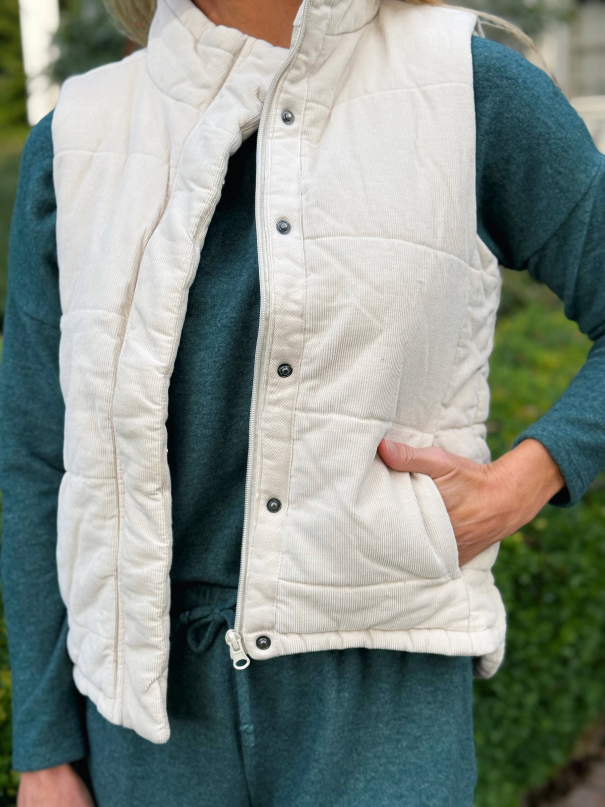 Willows Girl Vest - ECRU - willows clothing VEST
