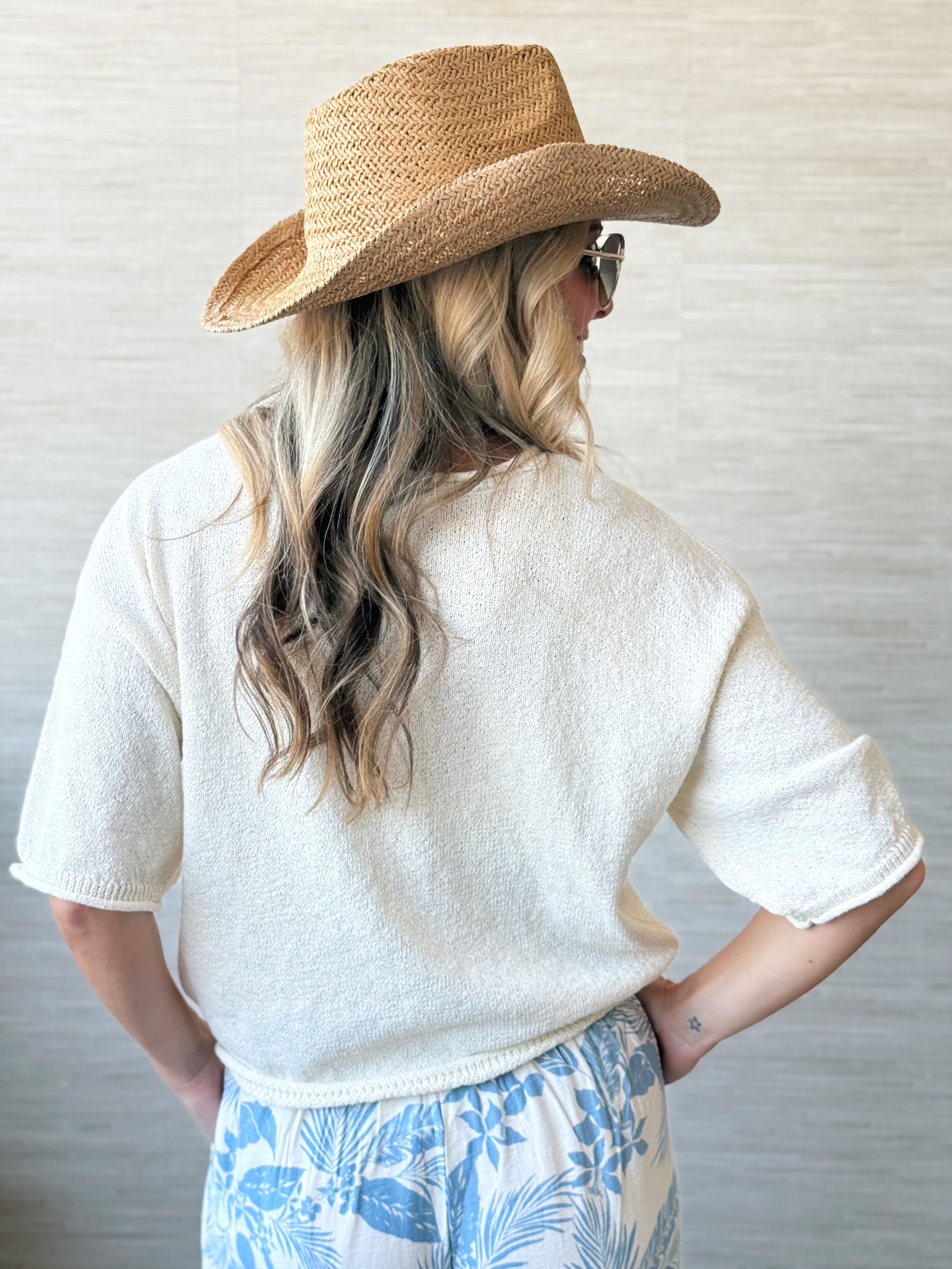 Windows Down Sweater - CREAM - willows clothing SWEATER