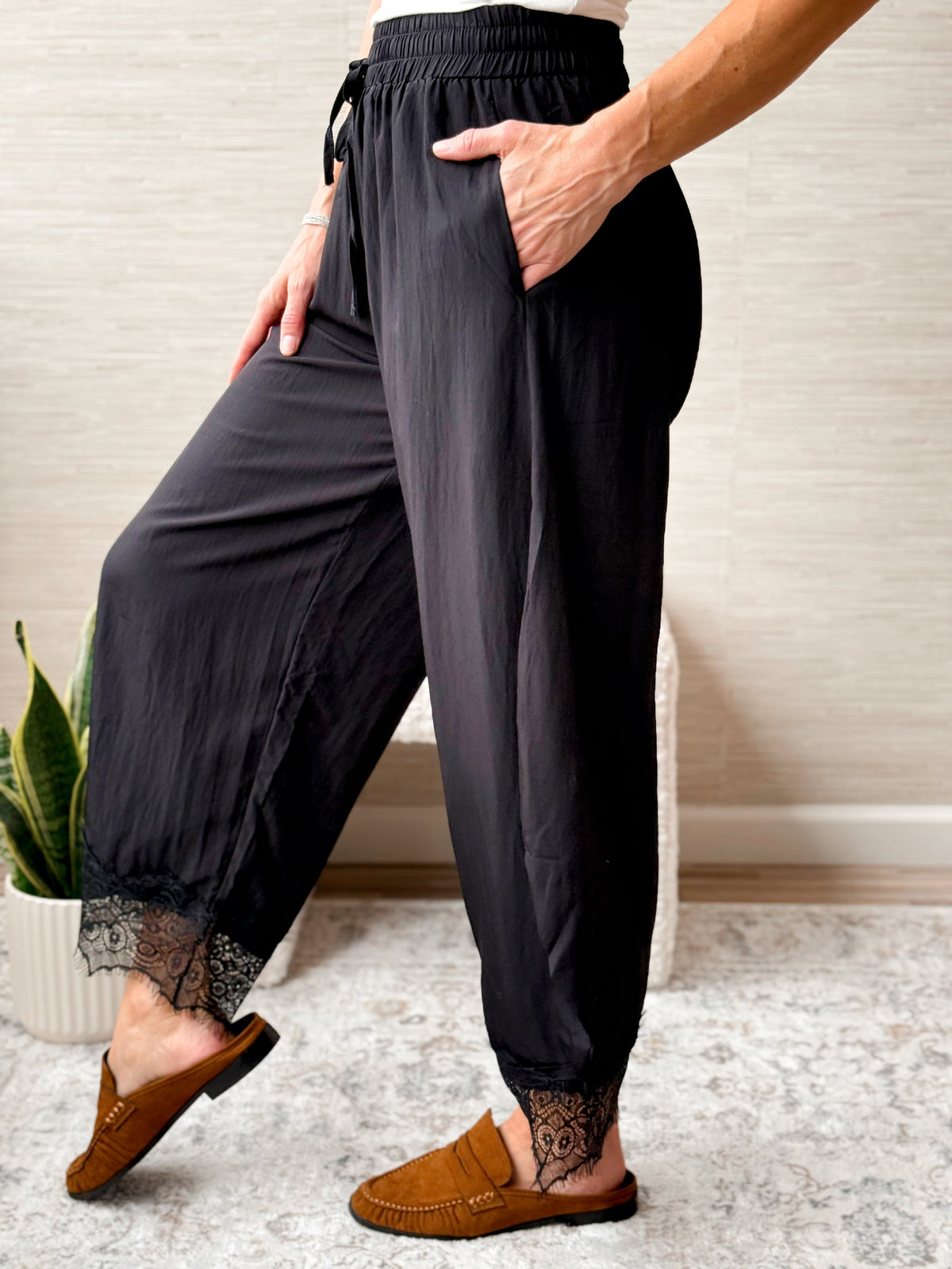 Winnie Pants - BLACK - willows clothing PANTS