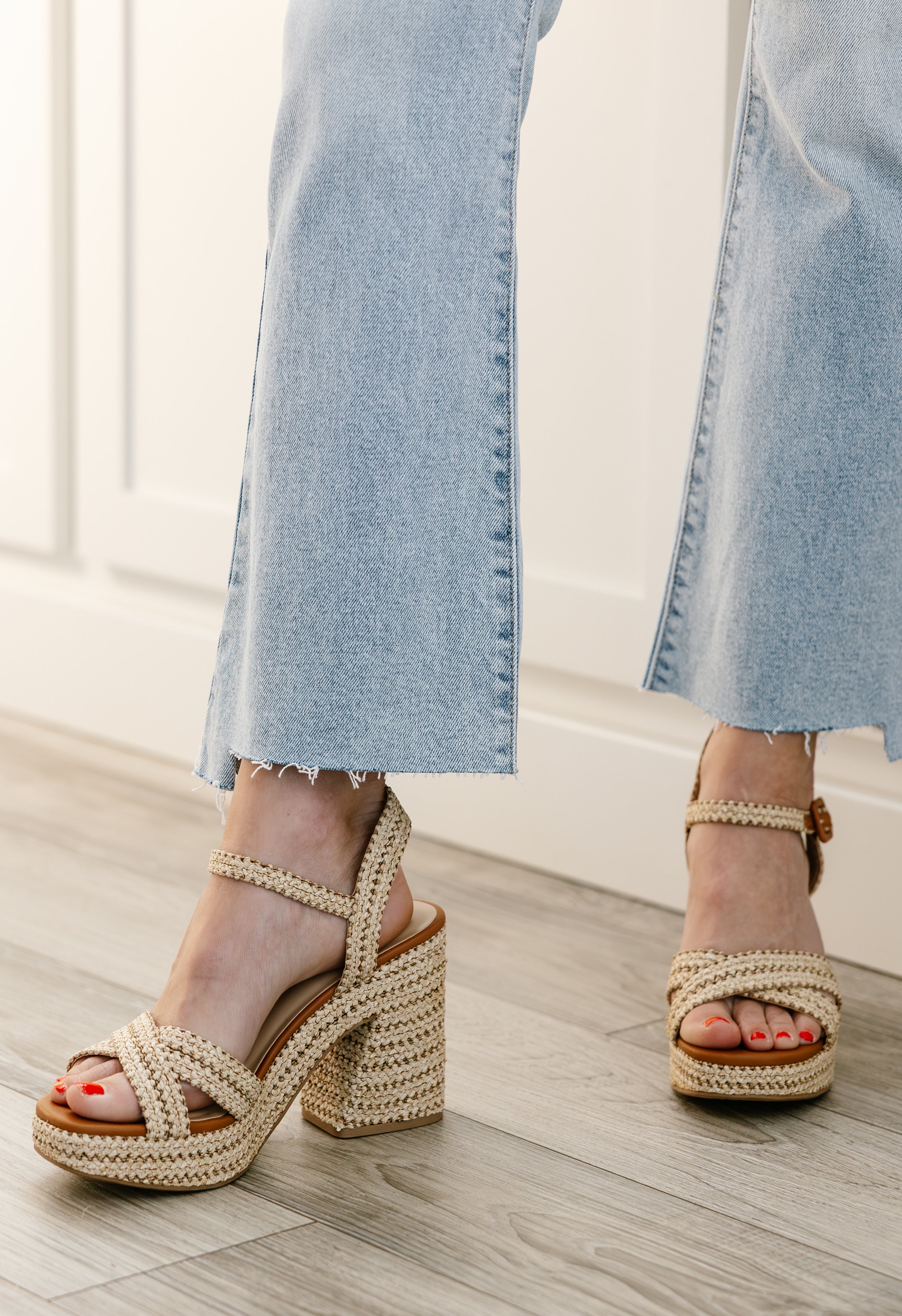 Yara Heels - NATURAL - willows clothing Sandals