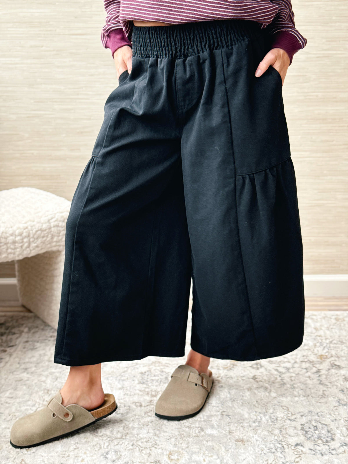 Your New Favorite Pants - VINTAGE BLACK - willows clothing PANTS