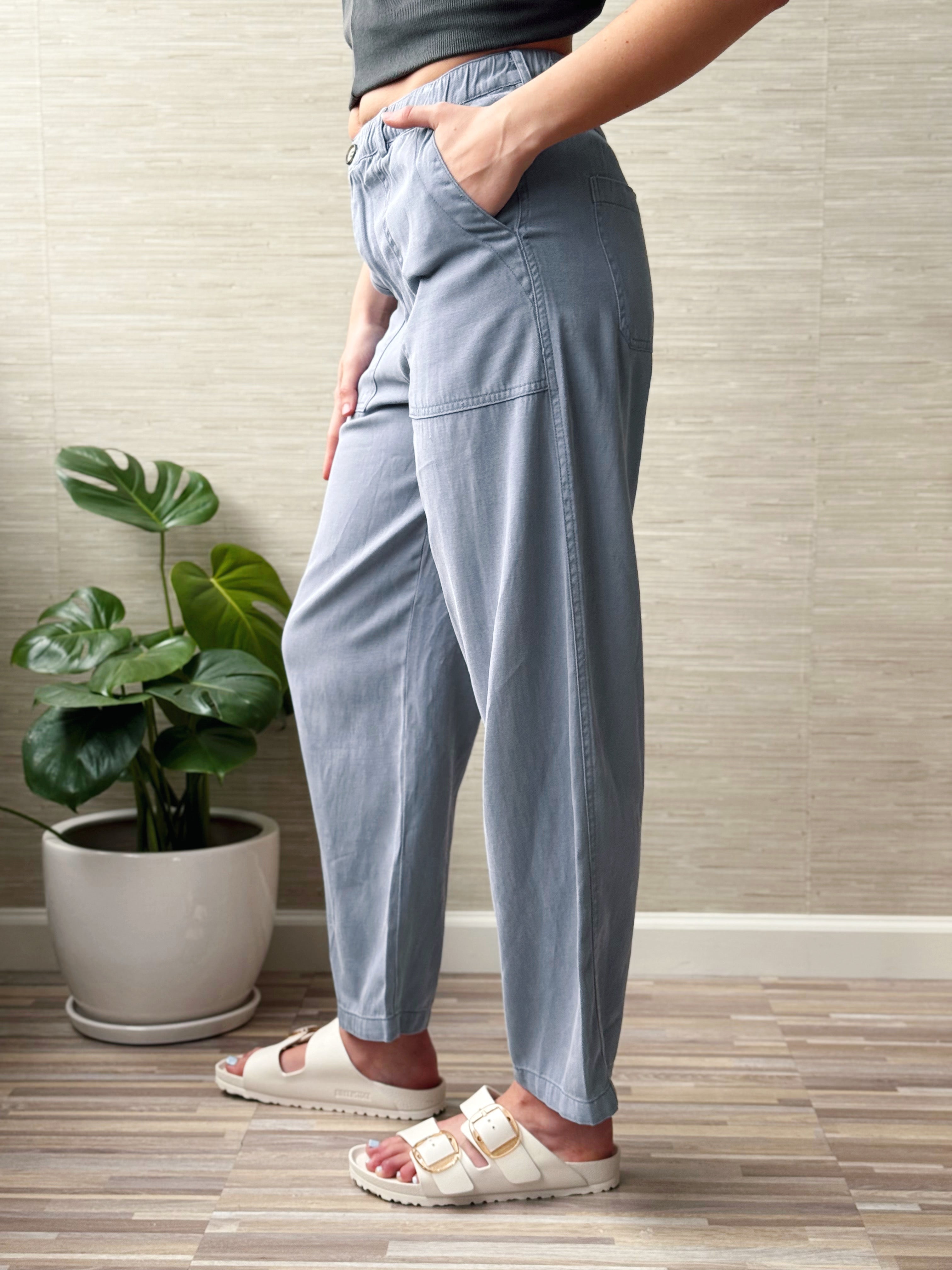 Zuri Pants - SLATE BLUE - willows clothing PANTS