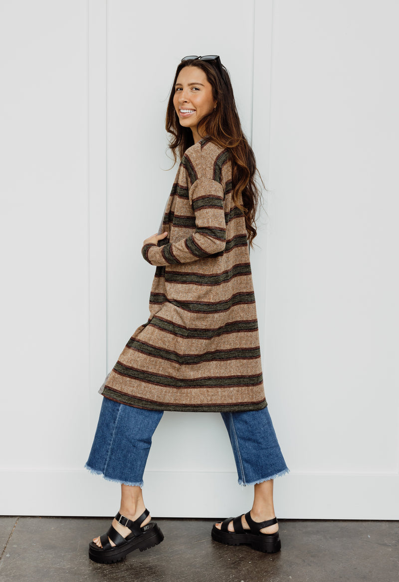 Amalia Cardigan - MOCHA - willows clothing Cardigan