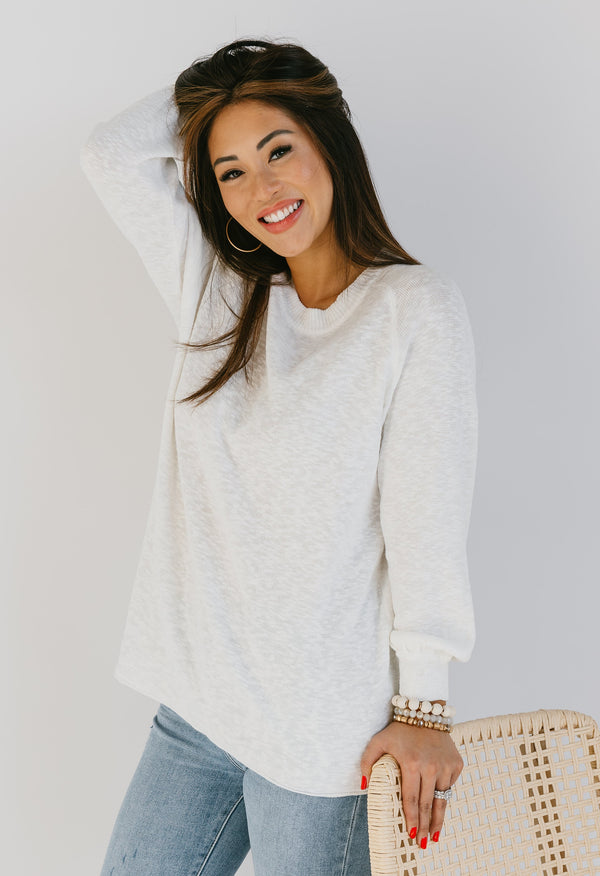 Amy Sweater - IVORY - willows clothing SWEATER