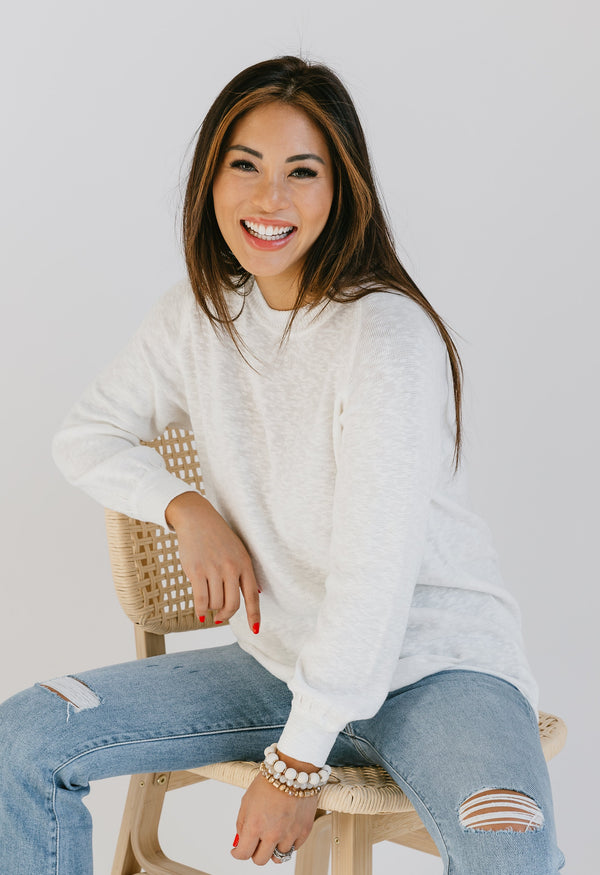 Amy Sweater - IVORY - willows clothing SWEATER