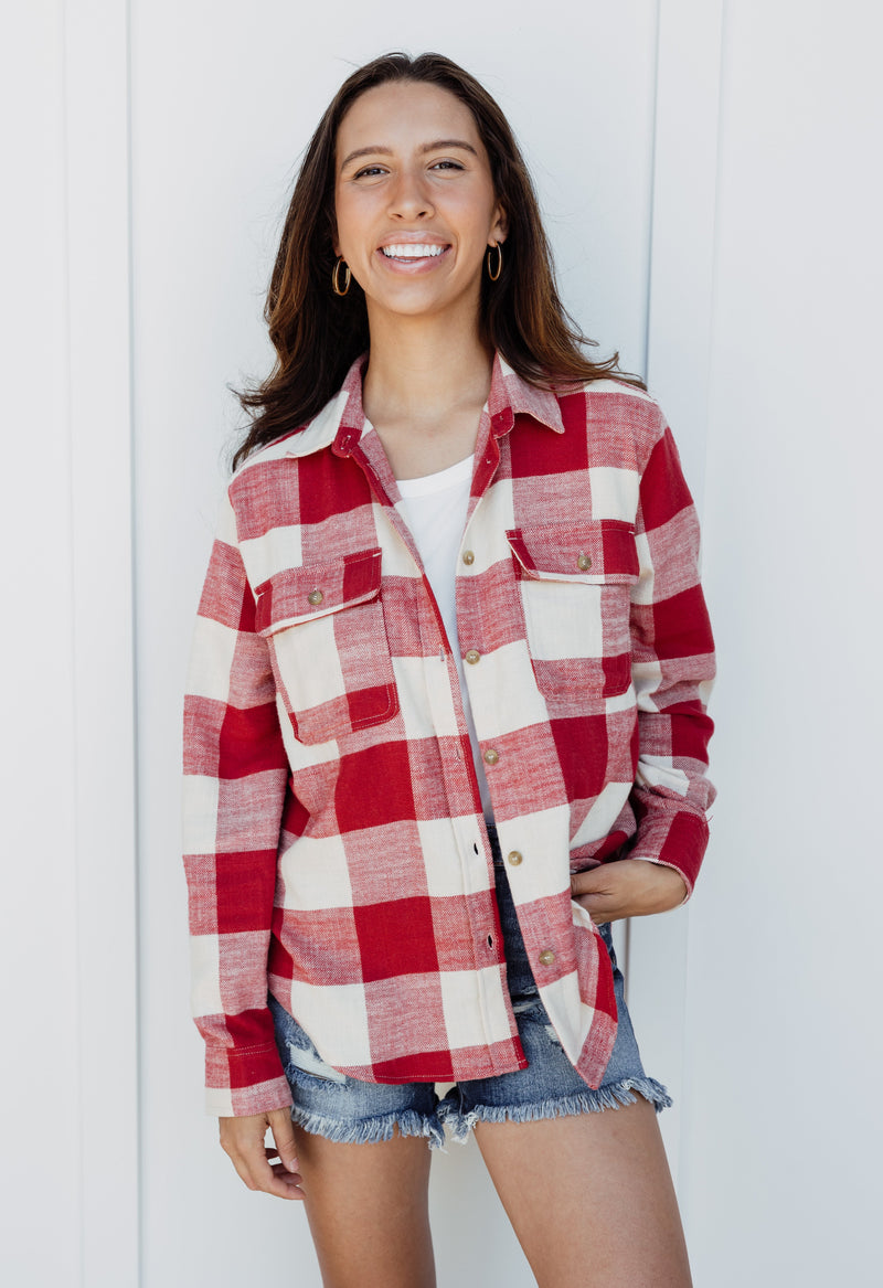 Atonella Flannel - RED - willows clothing L/S Shirt