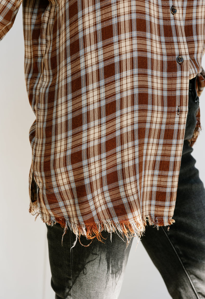 August Top - WASHED BROWN - willows clothing L/S Shirt