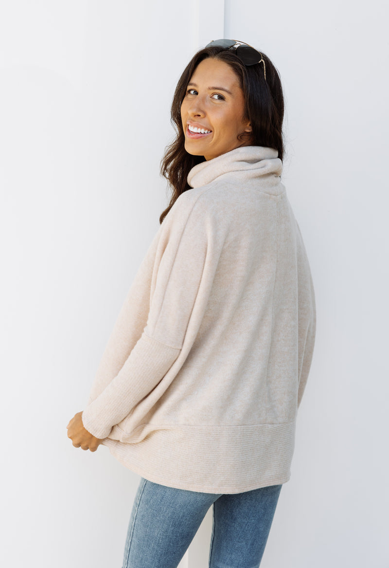 Balsa Sweater - OATMEAL - willows clothing SWEATER
