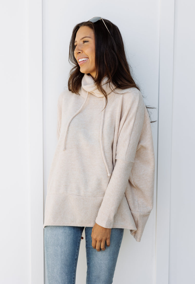 Balsa Sweater - OATMEAL - willows clothing SWEATER