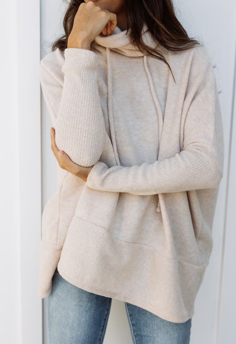 Balsa Sweater - OATMEAL - willows clothing SWEATER