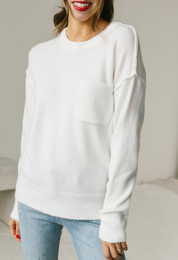 Bonnie Sweater - IVORY - willows clothing SWEATER