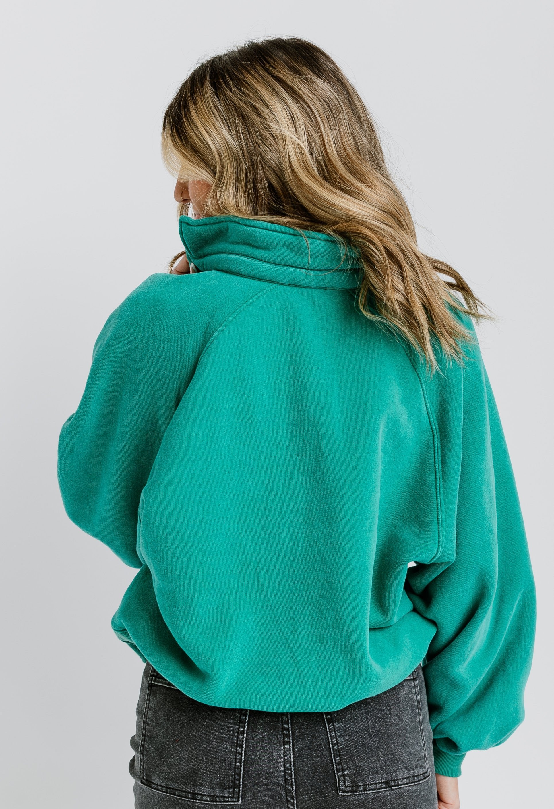 Brittany Sweatshirt - GREEN - willows clothing SWEATSHIRT