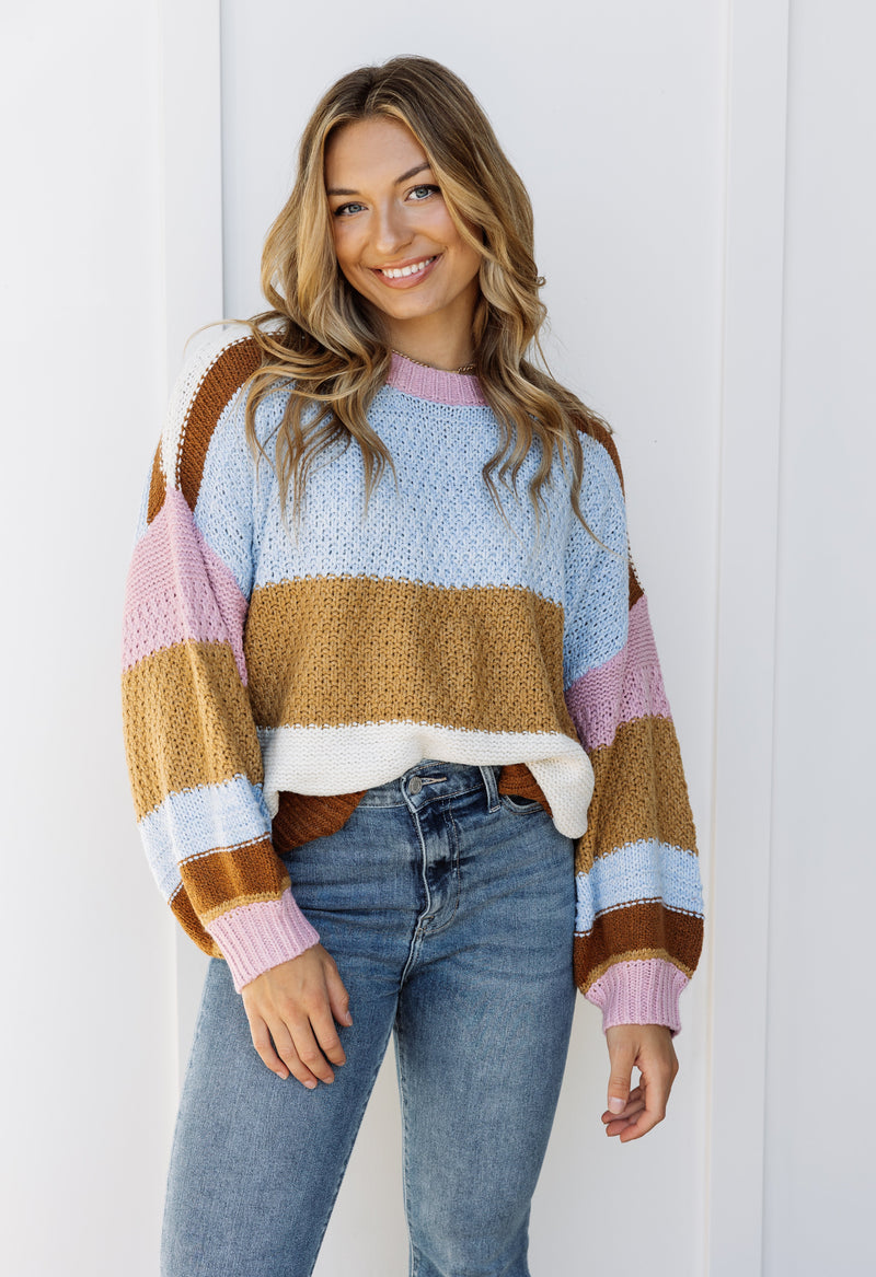 Cassandra Sweater - PALE BLUE - willows clothing SWEATER