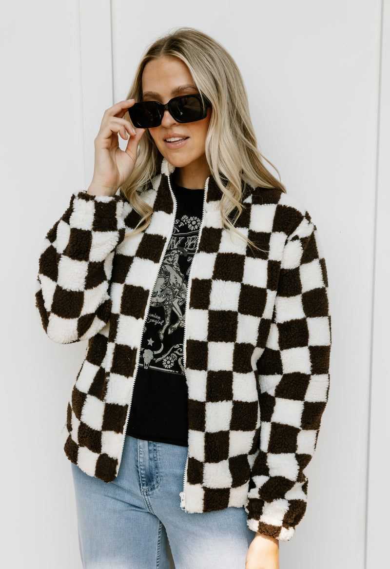 Chasing Sunset Jacket - BROWN - willows clothing JACKET