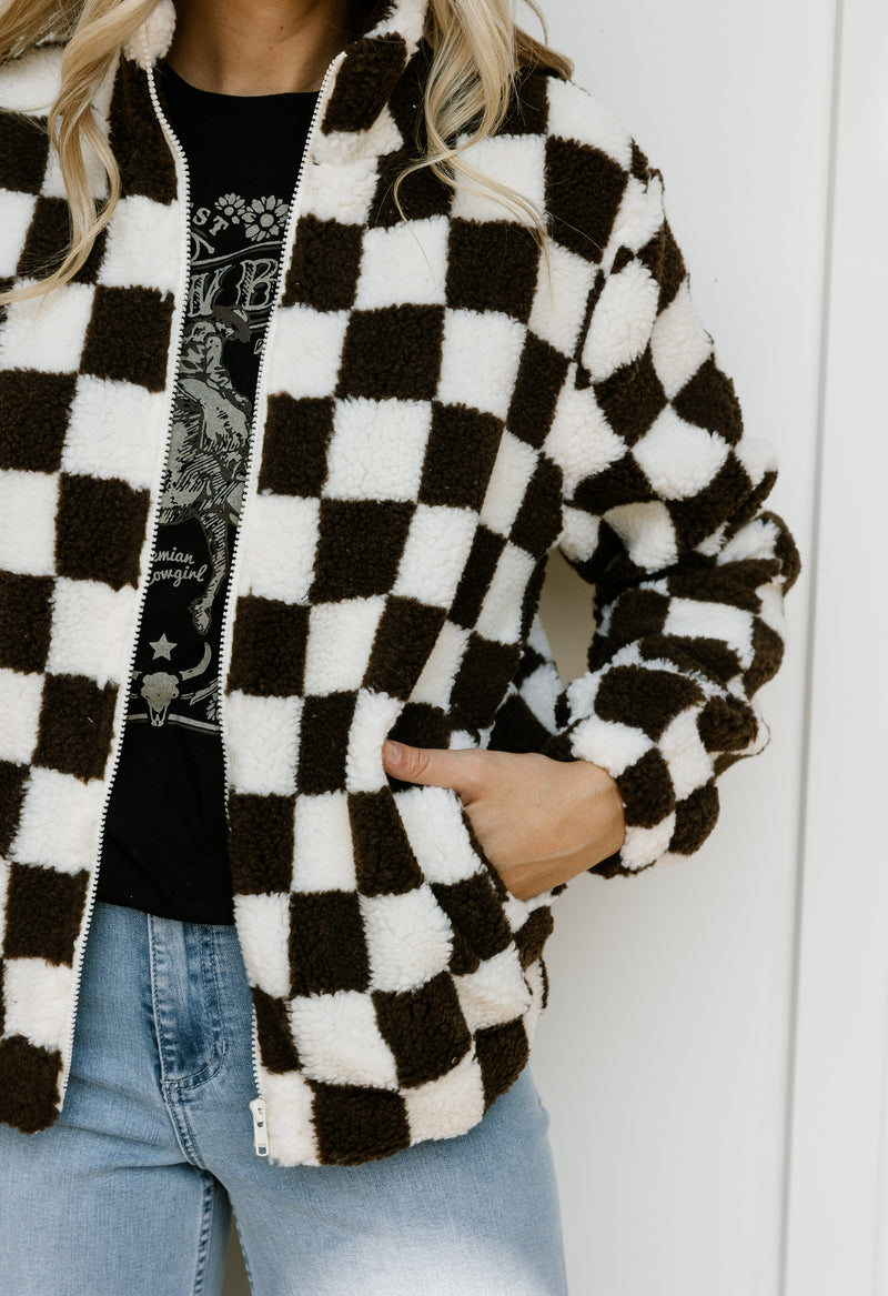 Chasing Sunset Jacket - BROWN - willows clothing JACKET