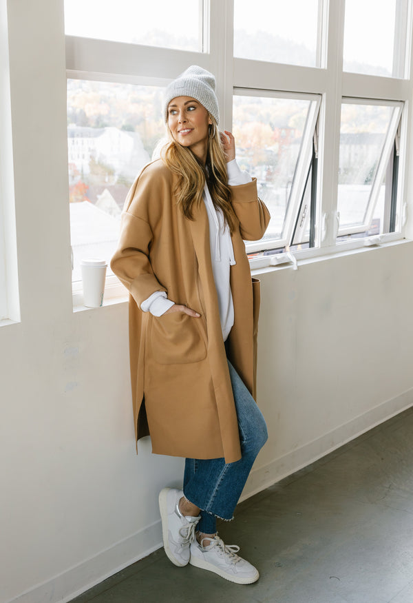 Cherish Coat - KHAKI - willows clothing TRENCH COAT