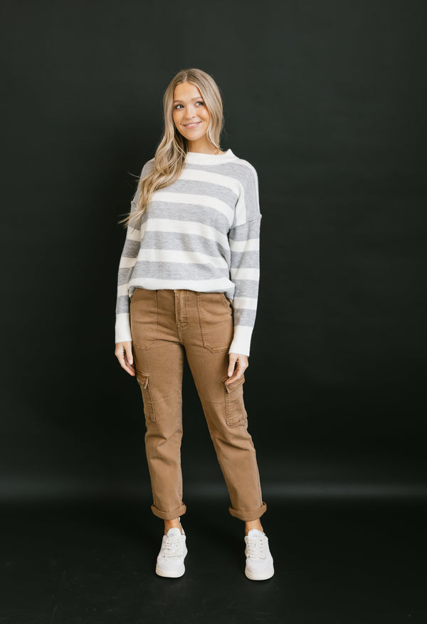 Chloe Cargo Jeans - COCOA - willows clothing Straight Leg